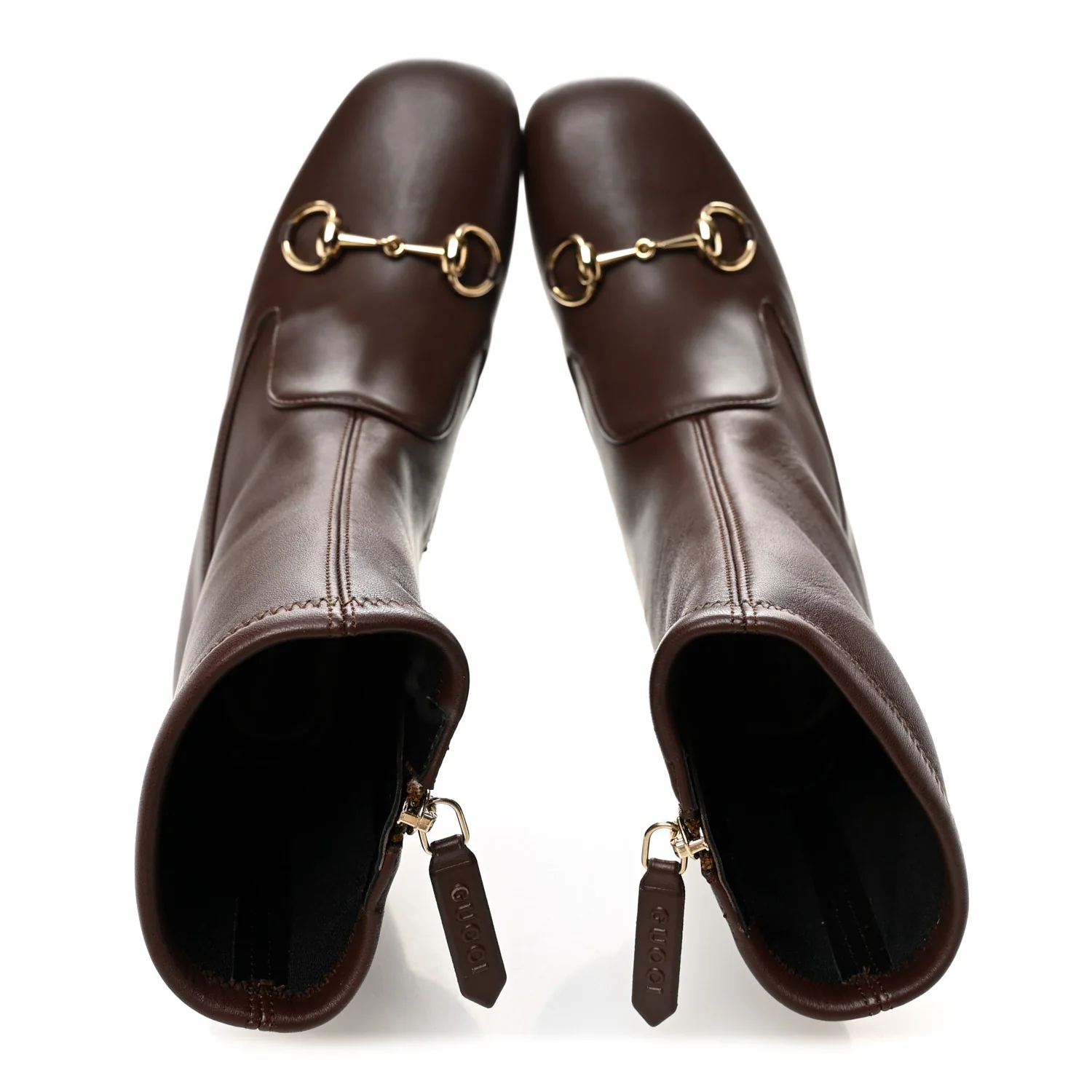 Nappa Horsebit Ankle Boots 37.5 New Chocolate - Image 2