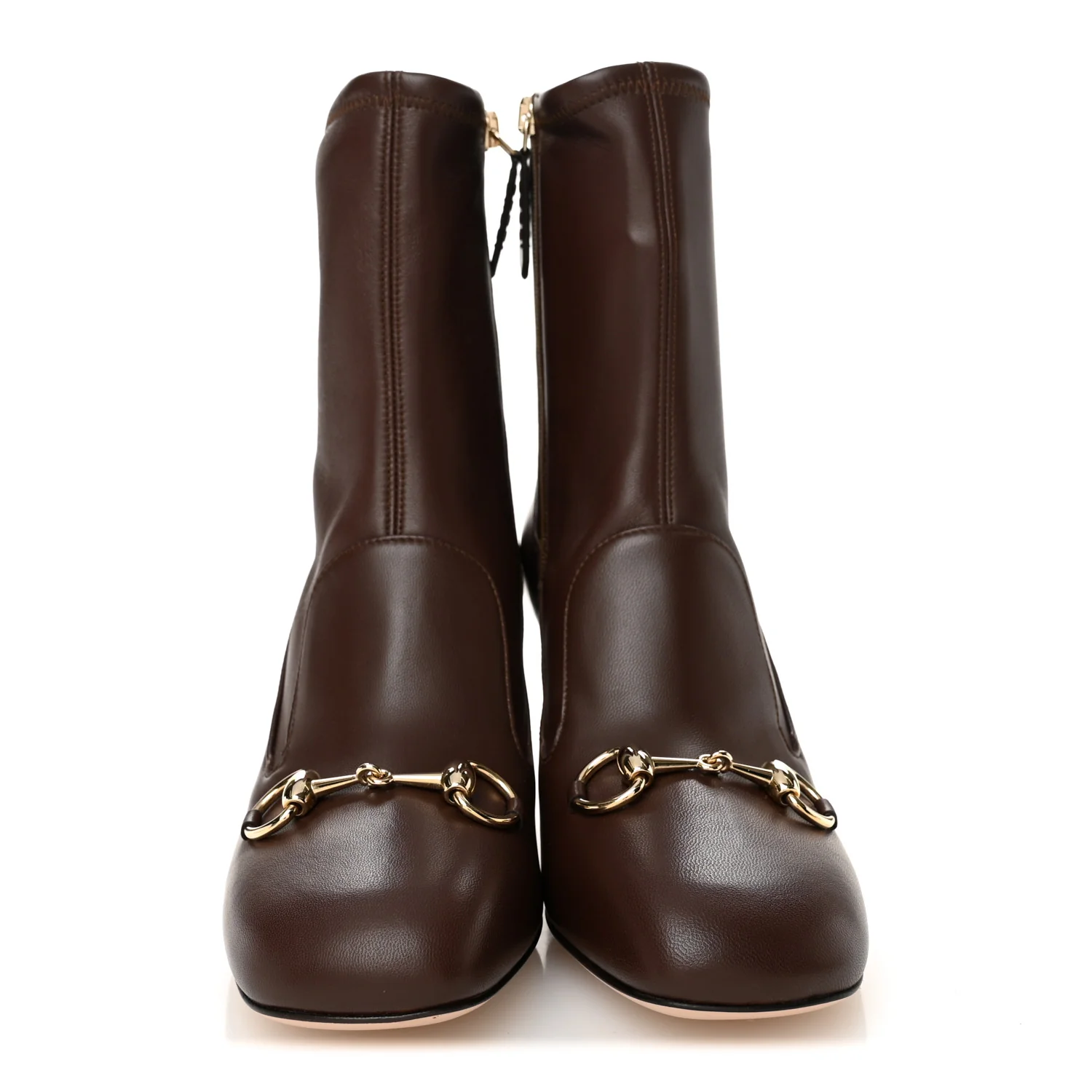 Nappa Horsebit Ankle Boots 37.5 New Chocolate - Image 3