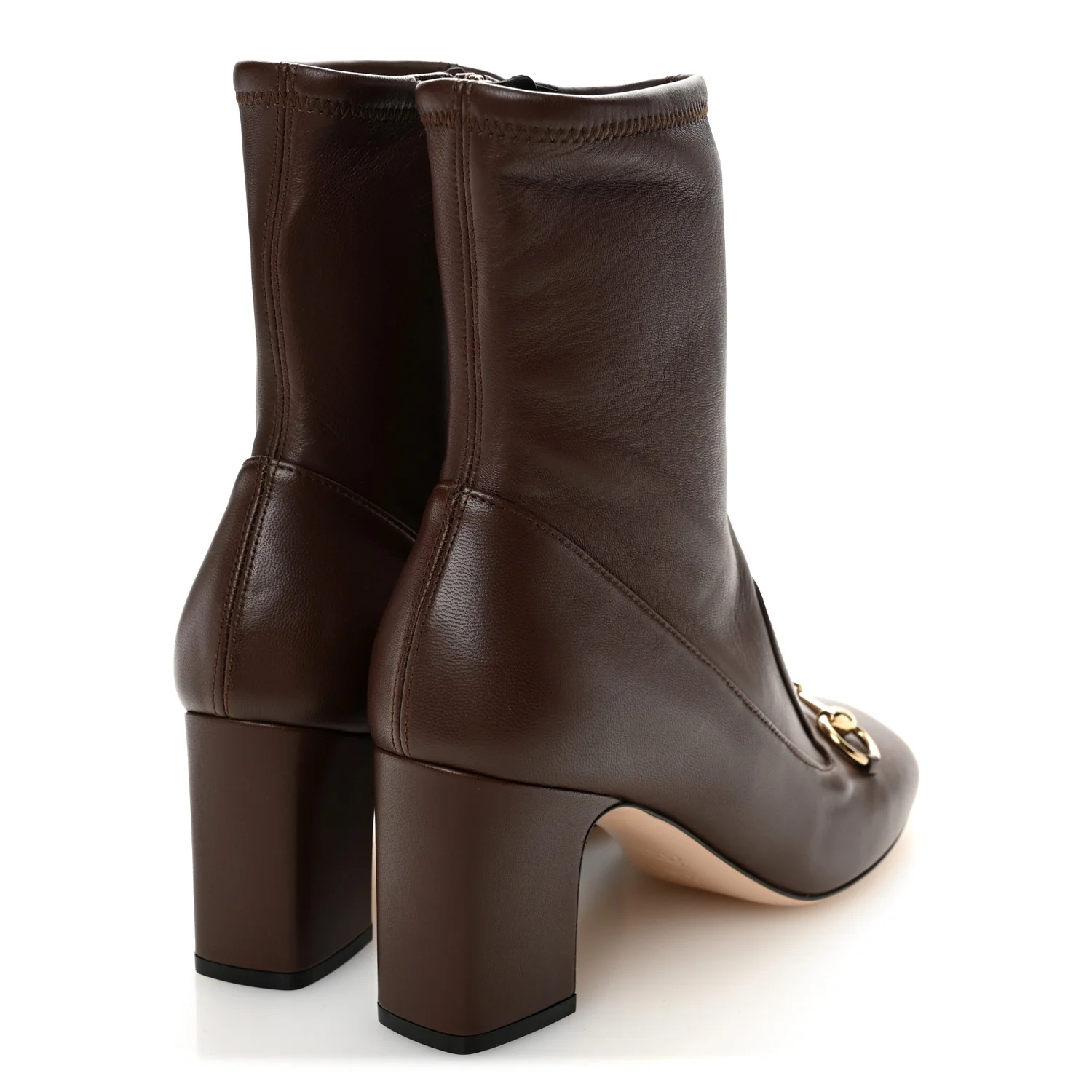 Nappa Horsebit Ankle Boots 37.5 New Chocolate - Image 5
