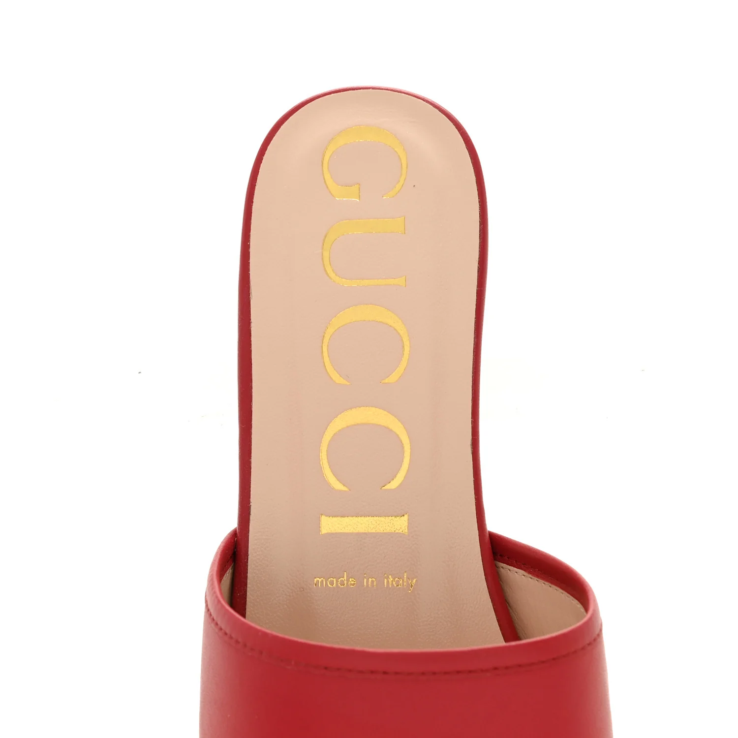 Nappa Horsebit Flat Slide Sandals 39 Red Blood - Image 7