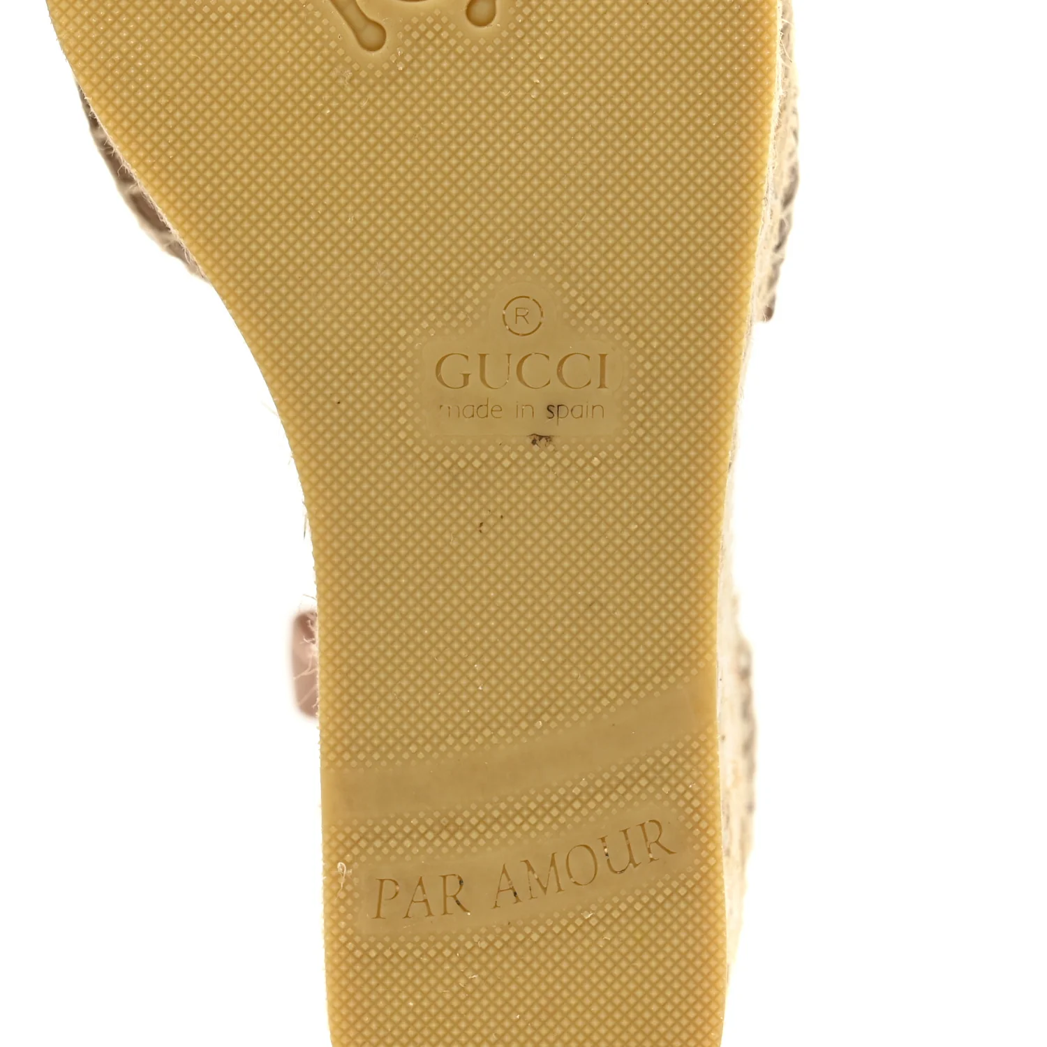 Nappa Matelasse GG Marmont Ankle Wrap Platform 35/120mm Espadrille Wedges 38 Porcelain Rose - Image 9