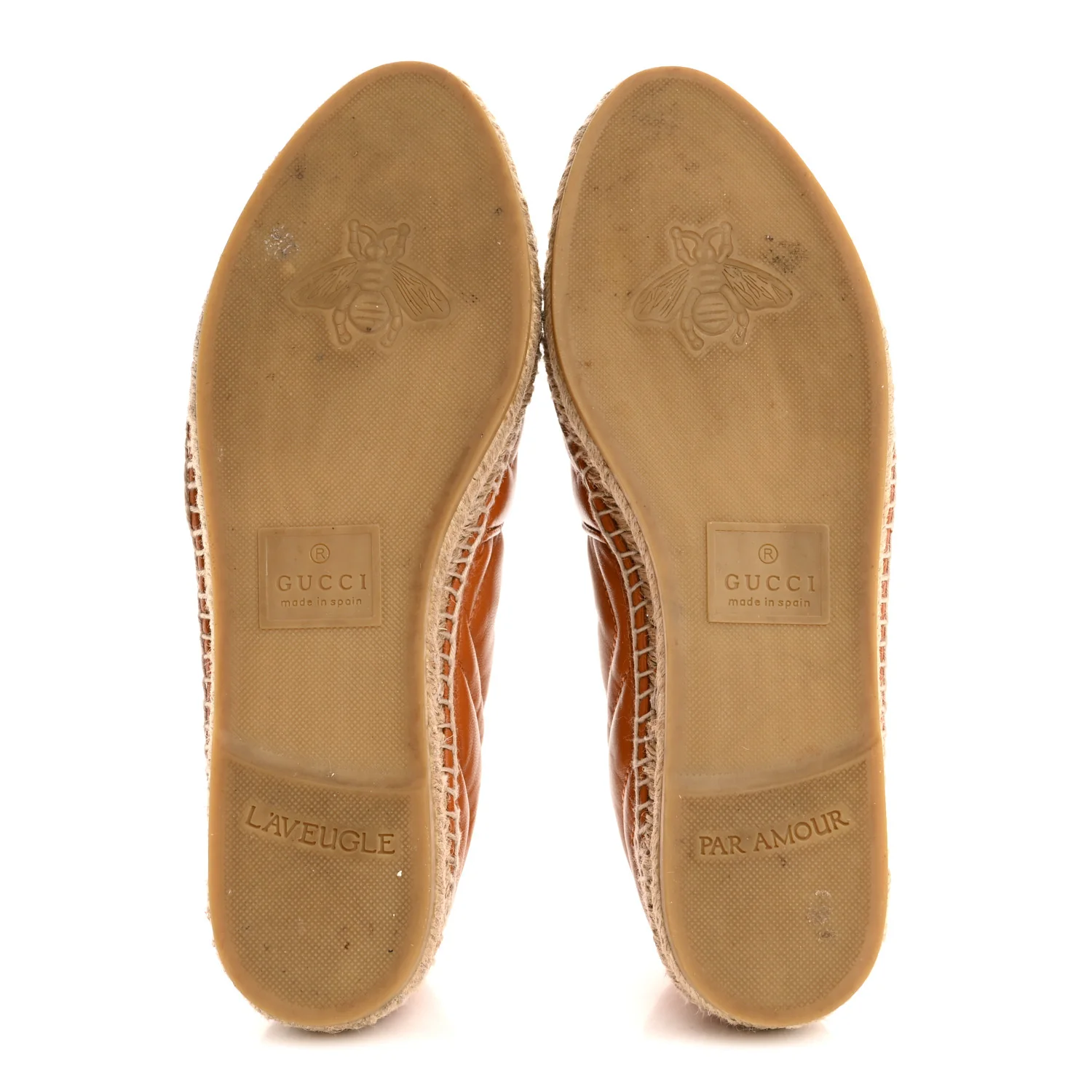 Nappa Matelasse GG Marmont Espadrilles 38.5 Cognac - Image 6