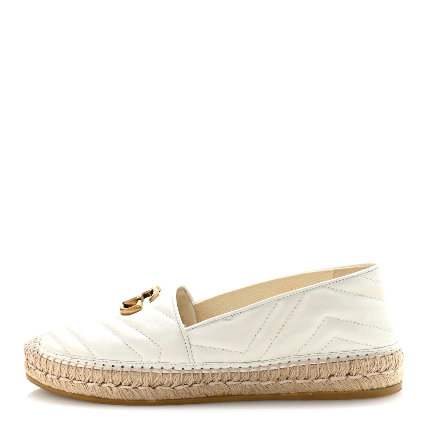 Nappa Matelasse GG Marmont Espadrilles 39 Great White - Image 2