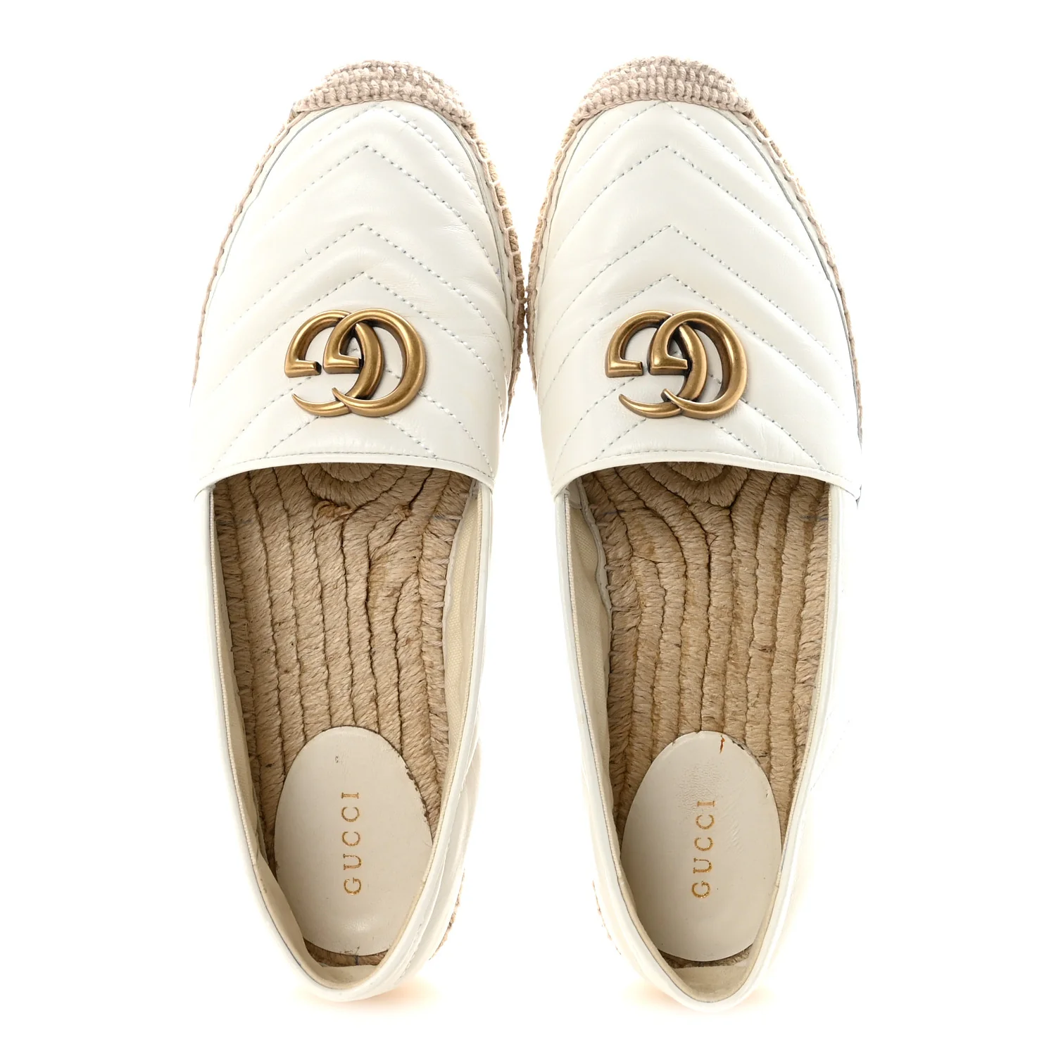 Nappa Matelasse GG Marmont Espadrilles 39 Great White - Image 4