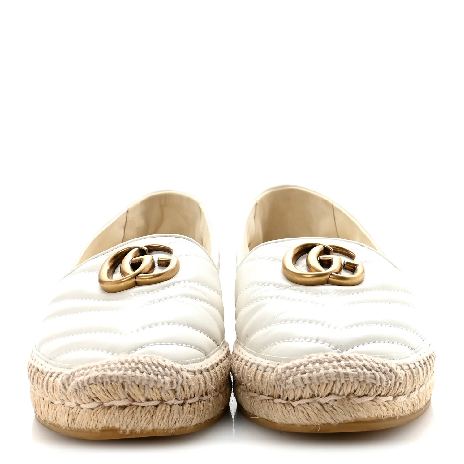 Nappa Matelasse GG Marmont Espadrilles 39 Great White - Image 5