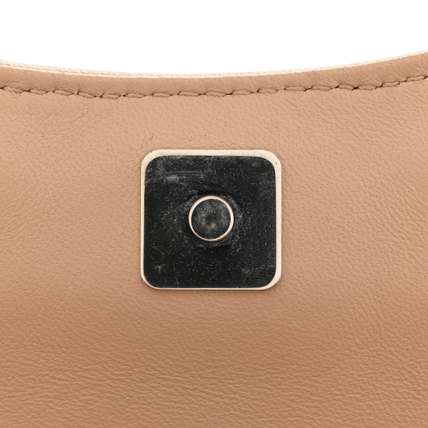 Nappa Vertical Matelasse Small Maxi Horsebit Chain Shoulder Bag Beige - Image 11