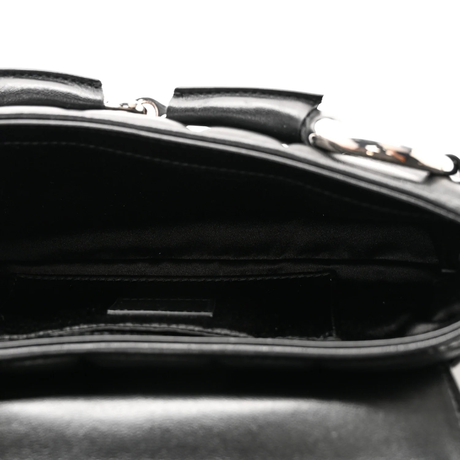 Nappa Vertical Matelasse Small Maxi Horsebit Chain Shoulder Bag Black - Image 5
