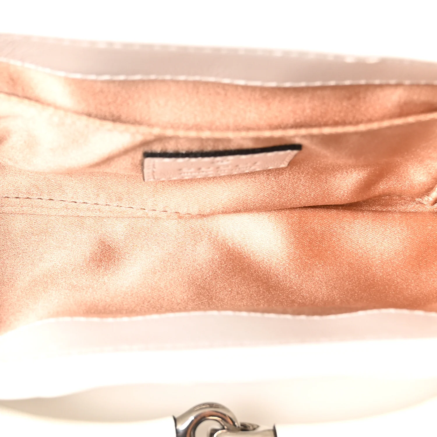 Nappa Vertical Matelasse Small Maxi Horsebit Chain Shoulder Bag Great White - Image 5