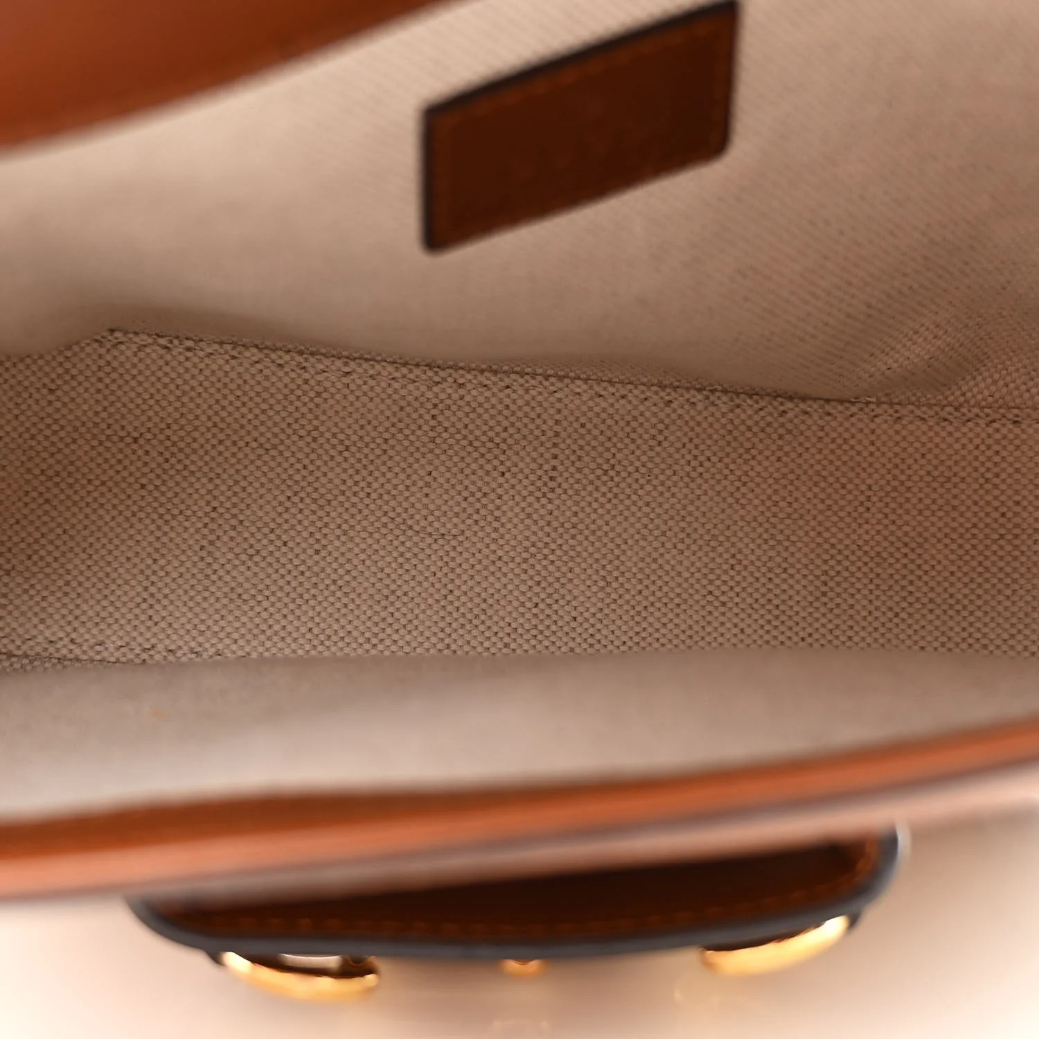 New Canvas Charisma Calfskin Crystal GG Monogram Mini Horsebit 1955 Shoulder Bag Camel Ebony - Image 5