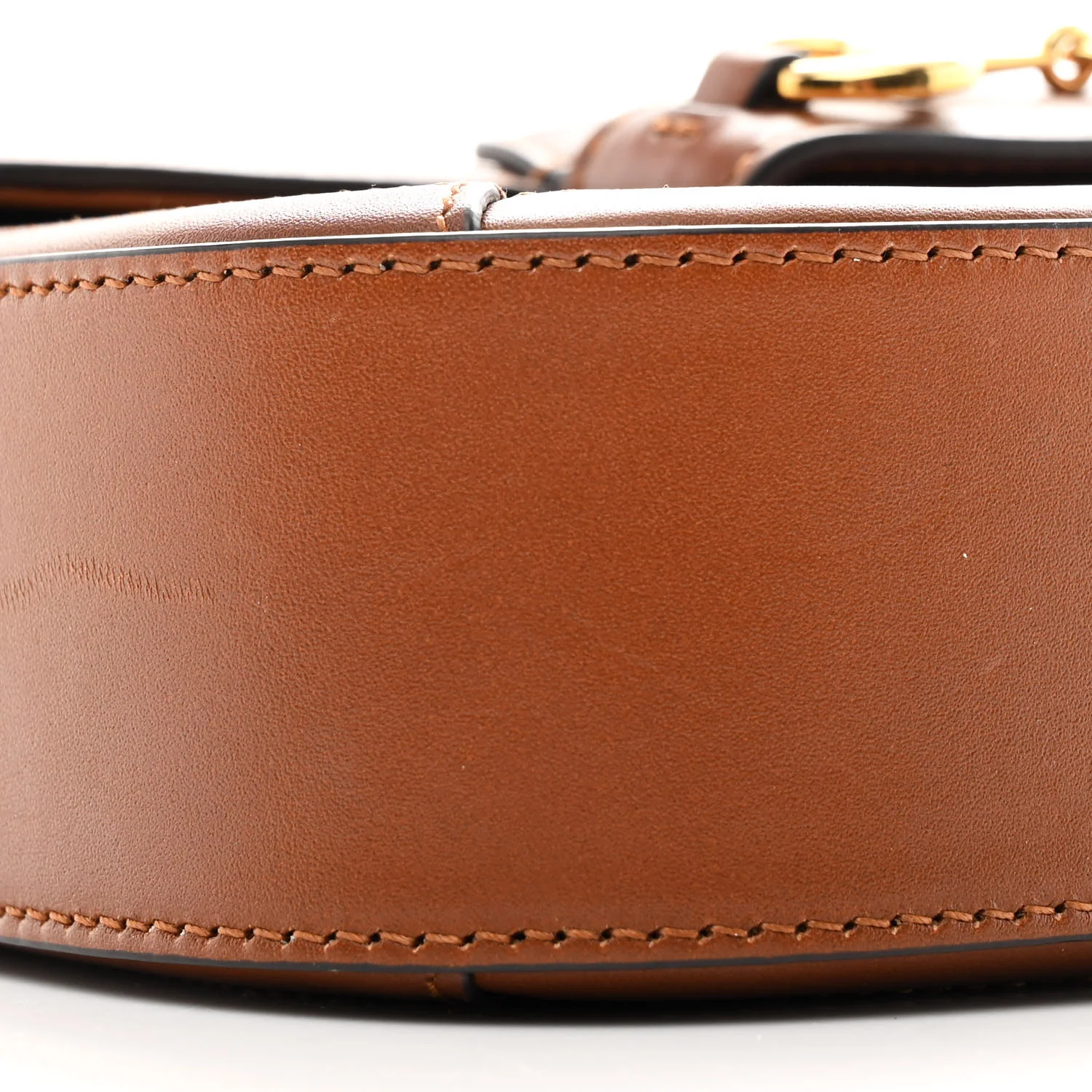 New Canvas Charisma Calfskin Crystal GG Monogram Mini Horsebit 1955 Shoulder Bag Camel Ebony - Image 9