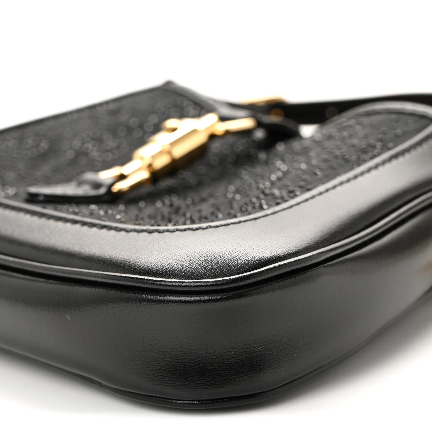 New Canvas Charisma Calfskin Crystal GG Monogram Mini Jackie 1961 Hobo Black - Image 10