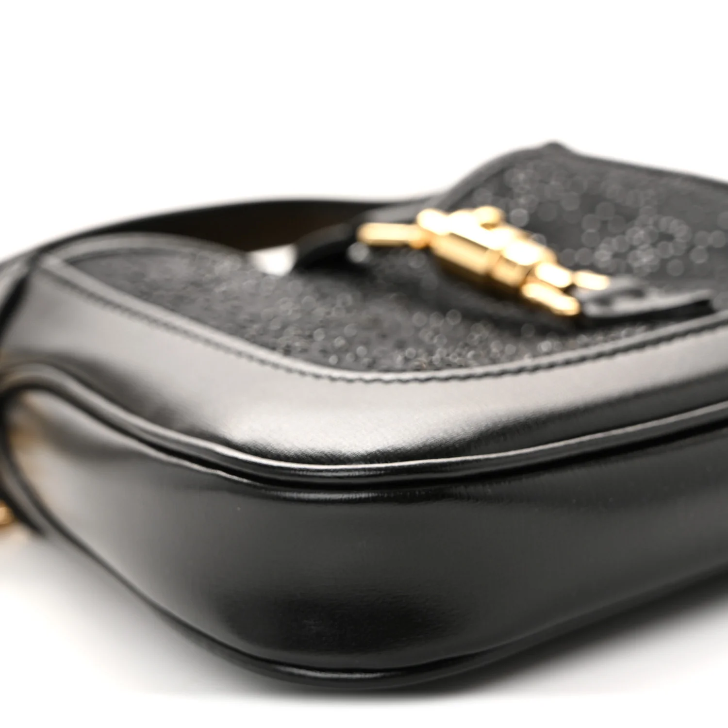 New Canvas Charisma Calfskin Crystal GG Monogram Mini Jackie 1961 Hobo Black - Image 9