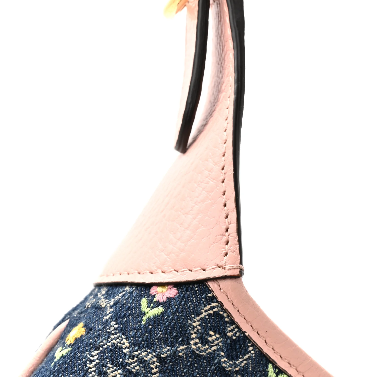 New Denim GG Monogram Calfskin Love Parade Small Jackie 1961 Hobo Light Pink - Image 13