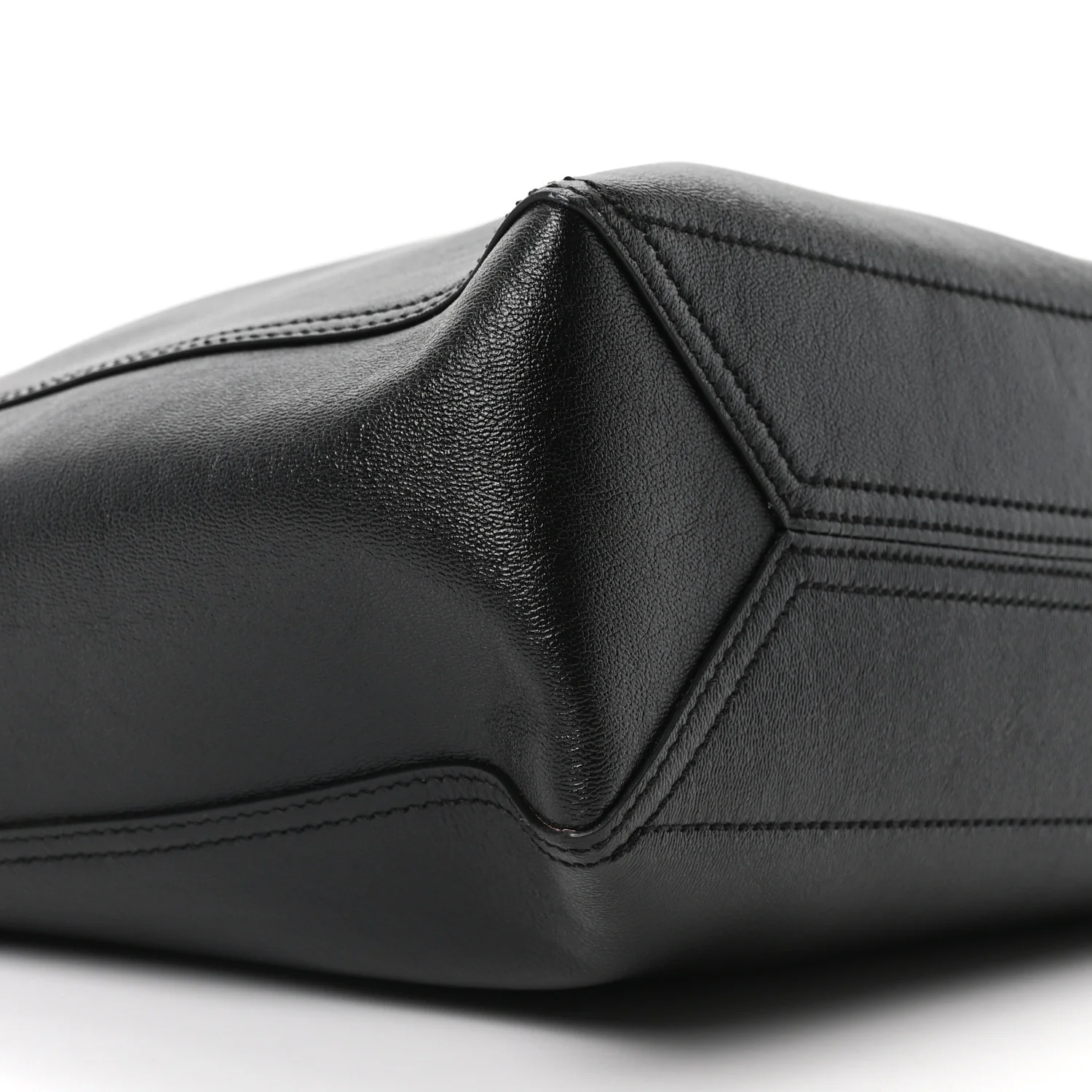 New Sakai Calfskin Lux Medium Dahlia Tote Black - Image 10