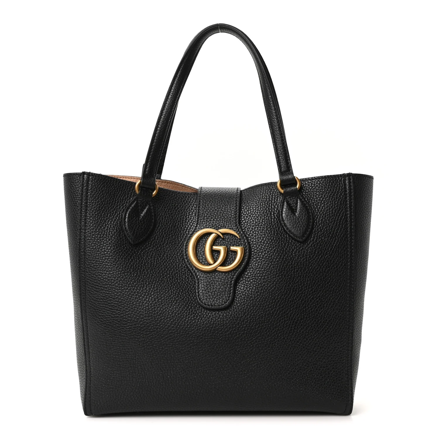 New Sakai Calfskin Lux Small Dahlia Tote Black