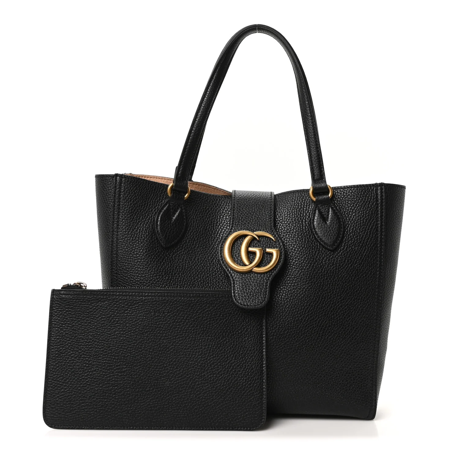 New Sakai Calfskin Lux Small Dahlia Tote Black - Image 3