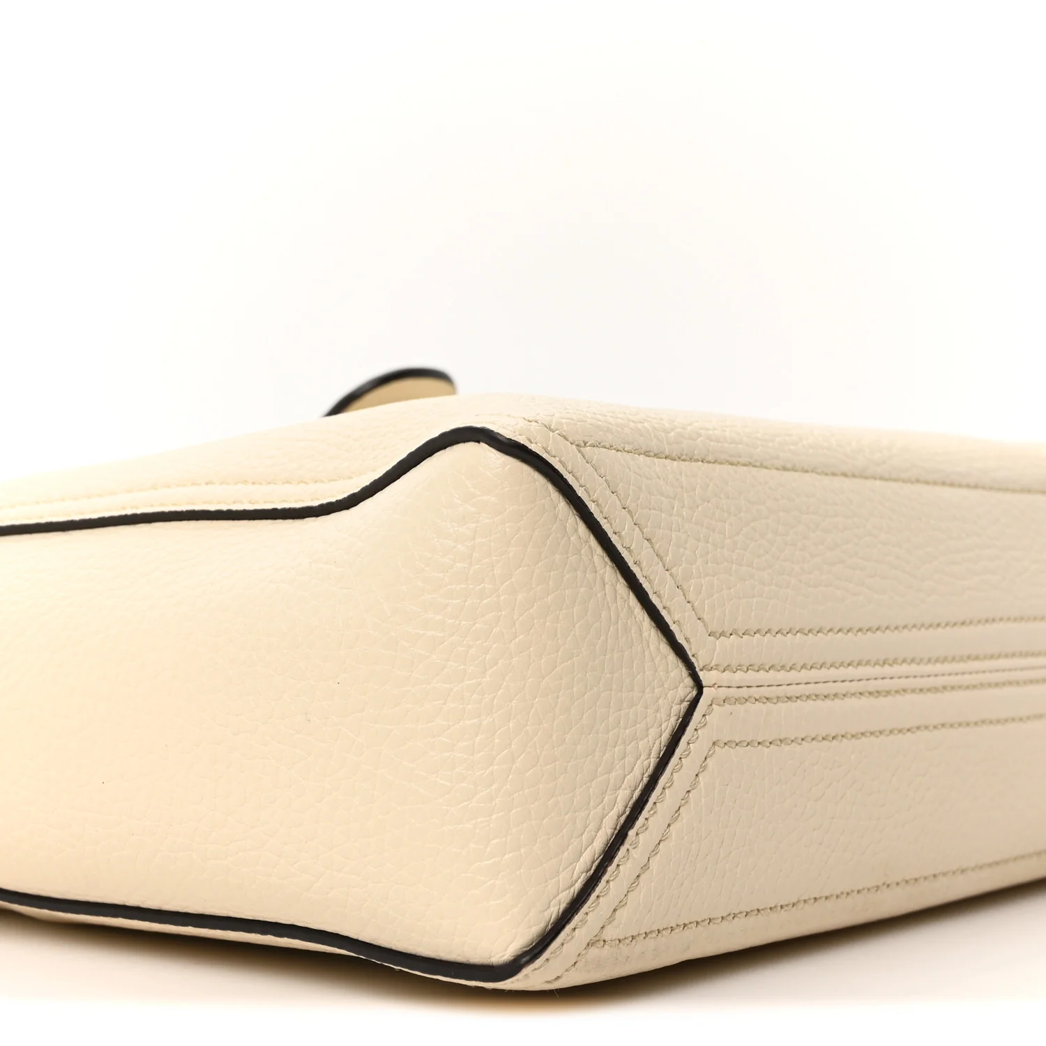 New Sakai Calfskin Lux Small Dahlia Tote Mystic White - Image 10