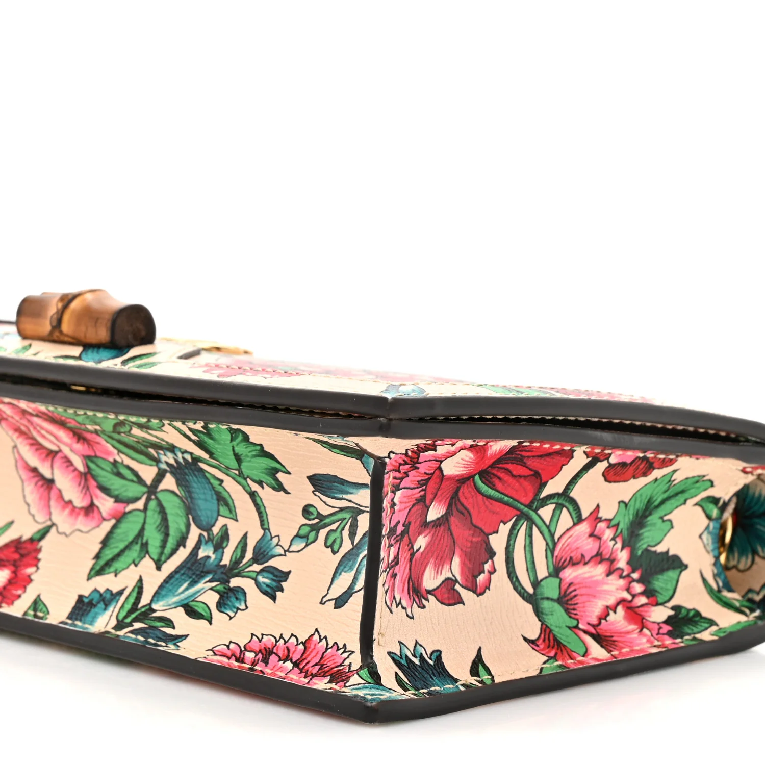 New Shangai Calfskin Floral Print Mini Diana Chain Bag Multicolor - Image 16