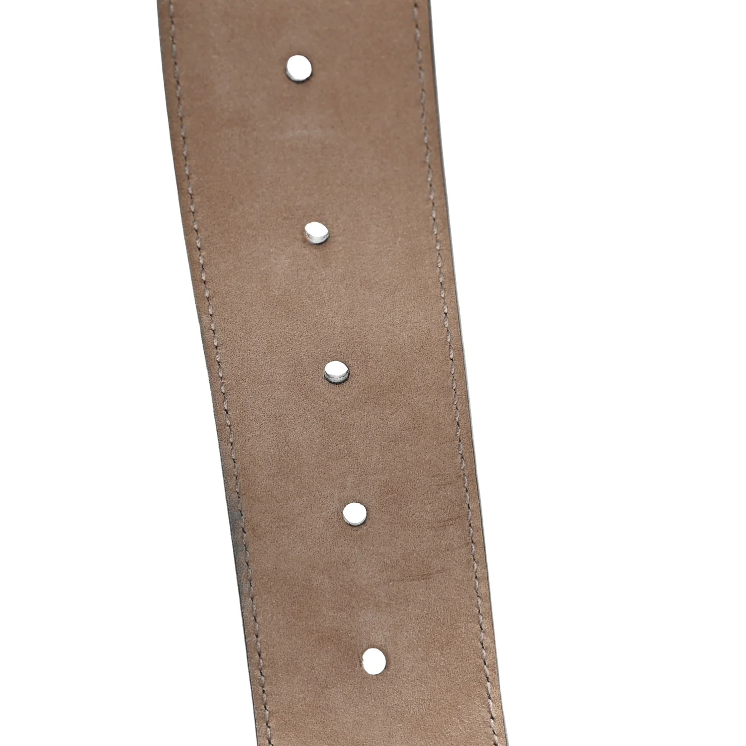 Nylon Calfskin Double G Web 40mm Belt 105 42 Green Red Cuir - Image 3