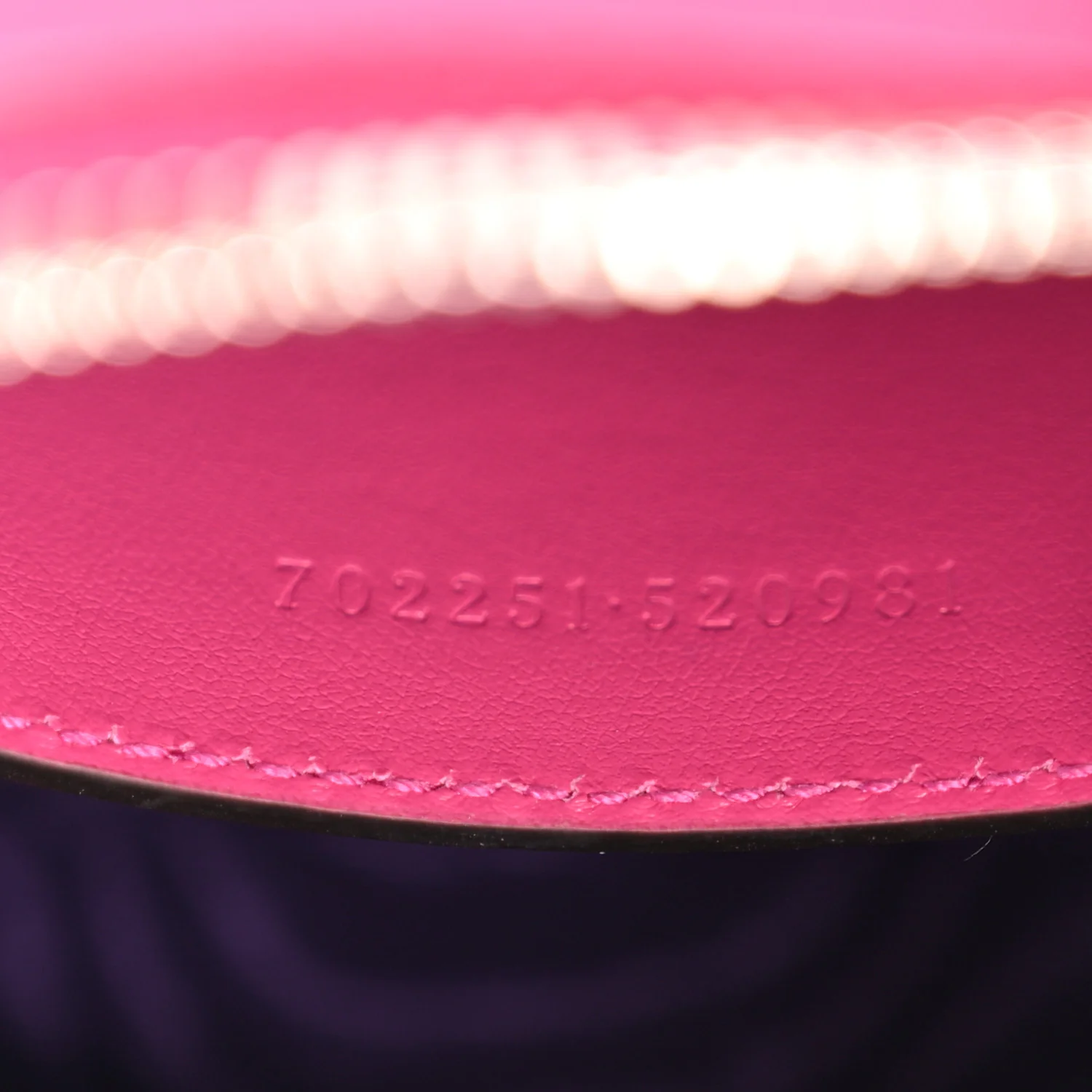 Nylon Calfskin Enamel GG Matelasse Mini Bowler Bag Lovely - Image 7