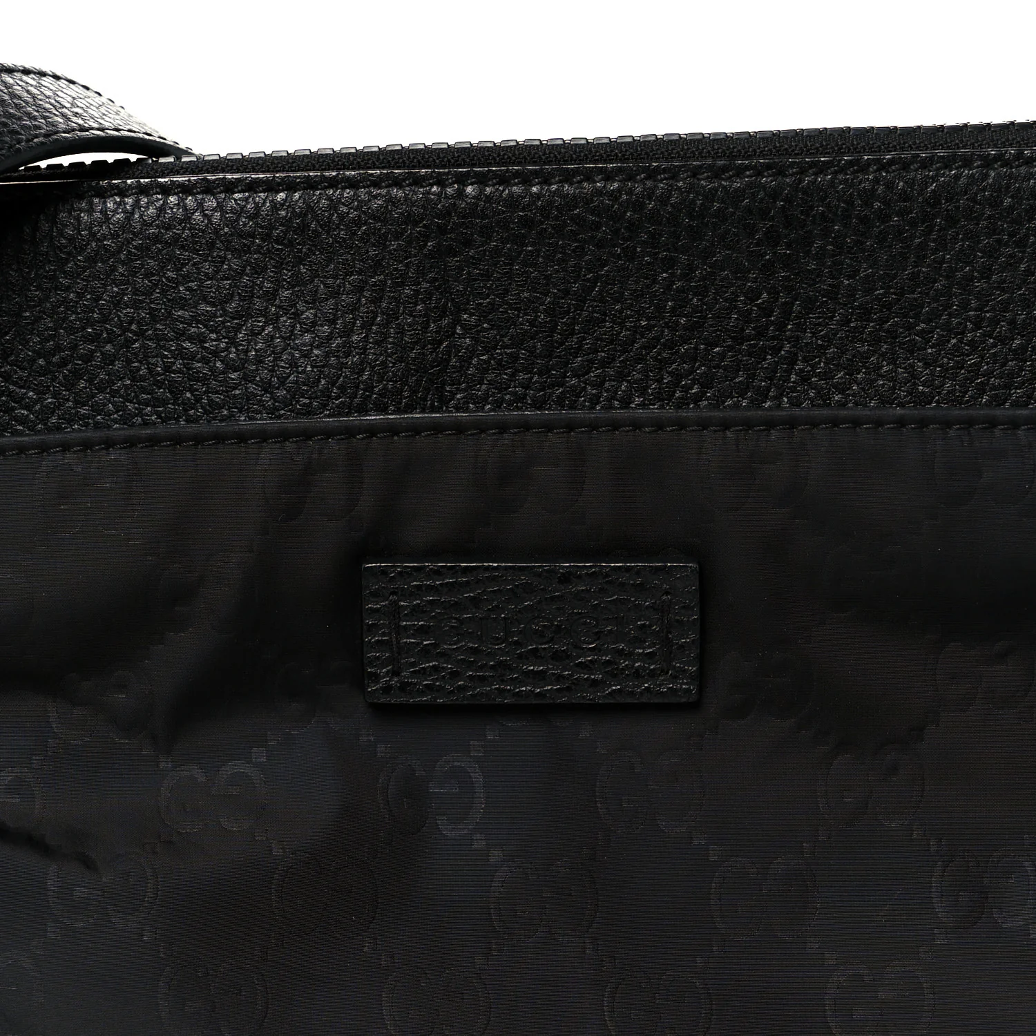 Nylon Monogram Dollar Calfskin Flat Messenger Bag Black - Image 8