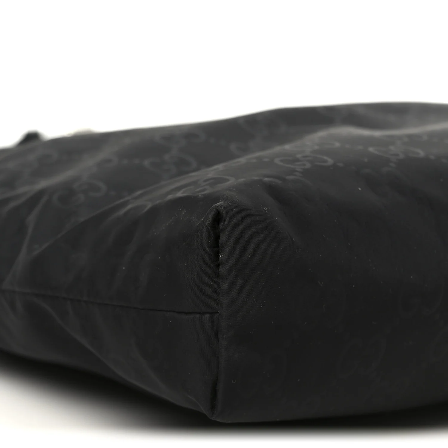 Nylon Monogram Dollar Calfskin Flat Messenger Bag Black - Image 11