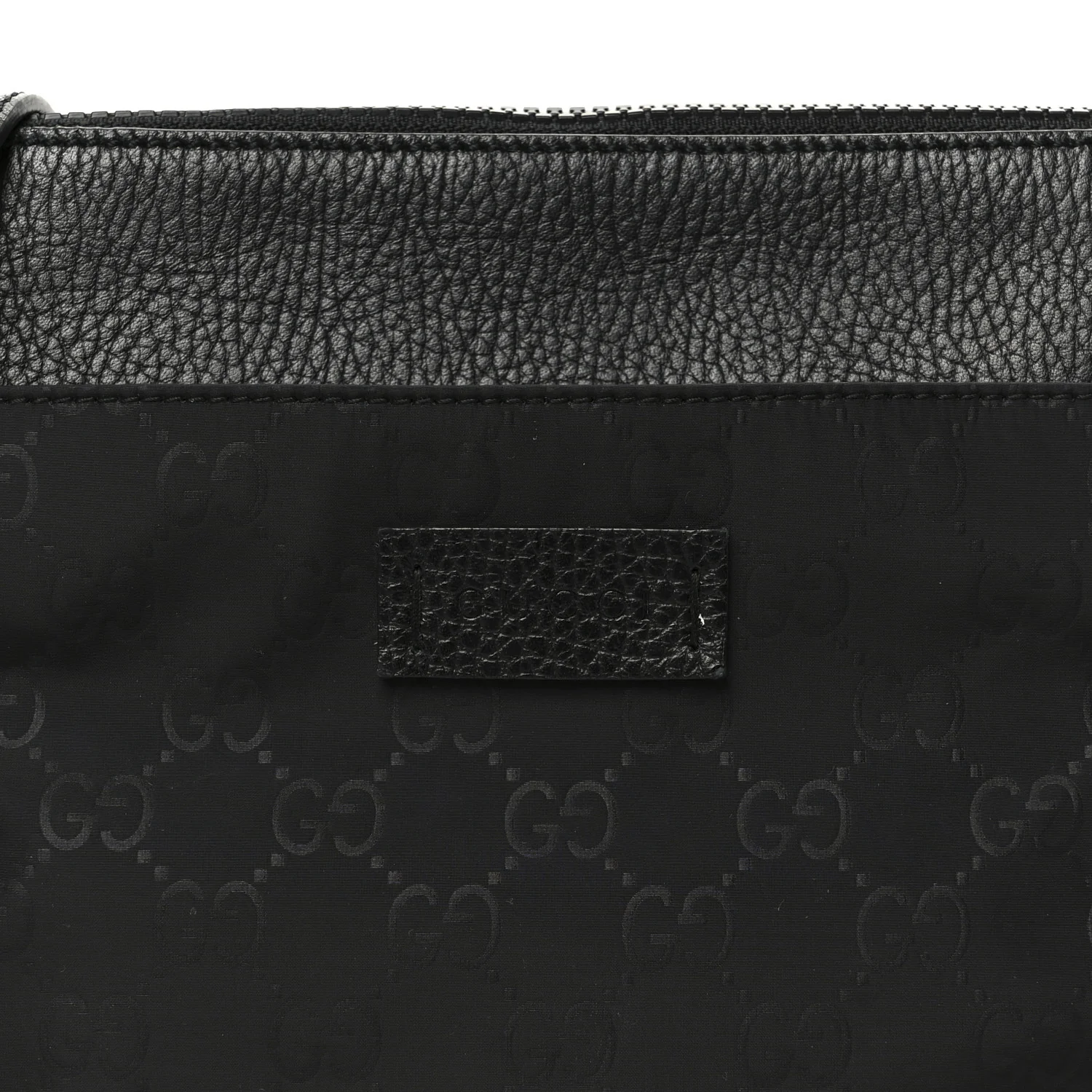 Nylon Monogram Dollar Calfskin Flat Messenger Bag Black - Image 9
