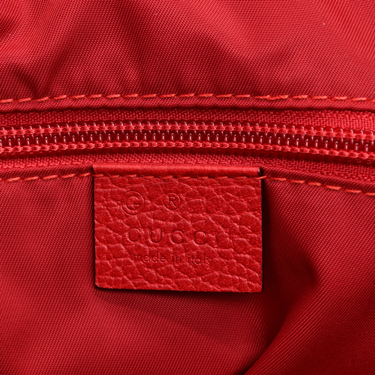 Nylon Monogram Dollar Calfskin Medium Vertical Tote Vibrant Red - Image 6
