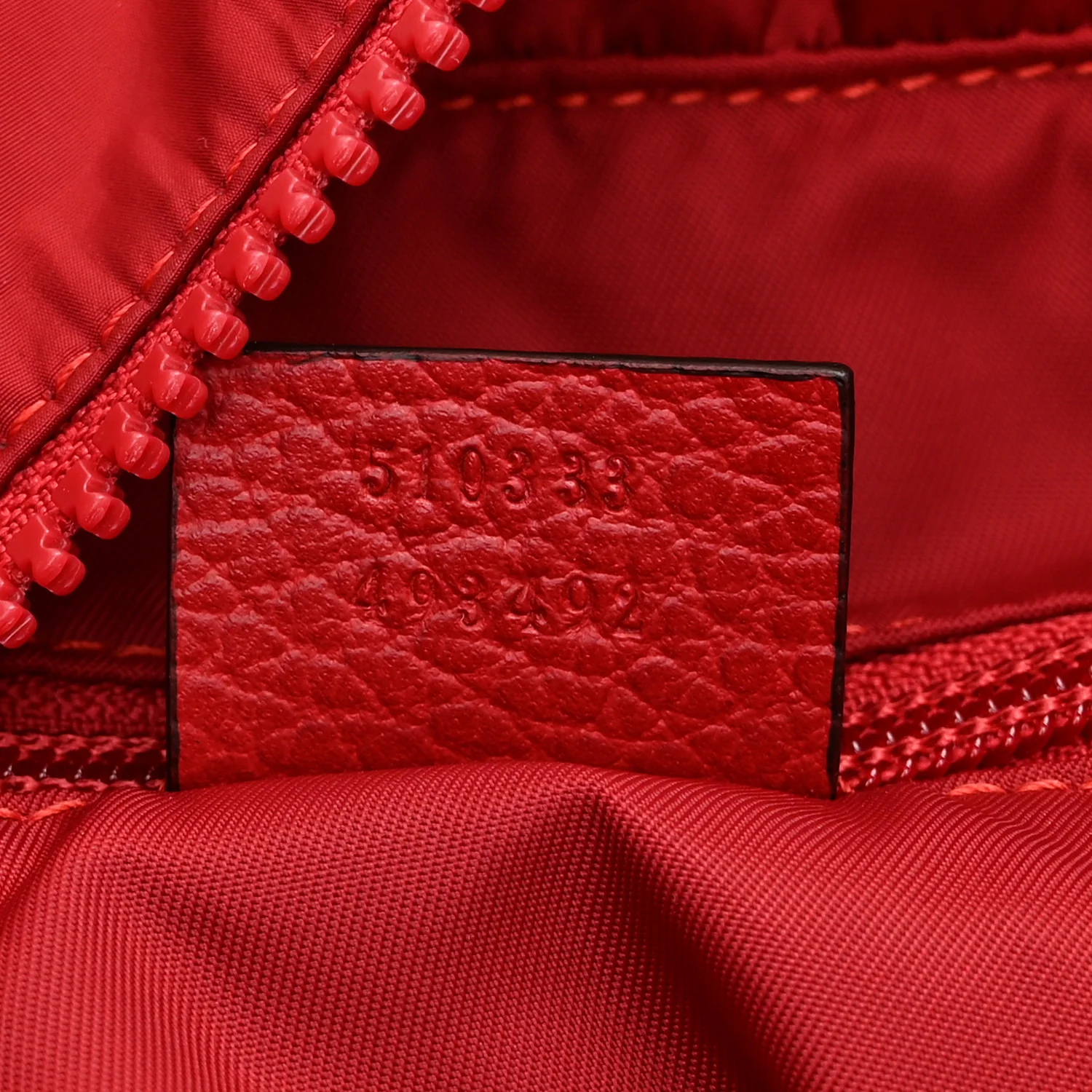 Nylon Monogram Dollar Calfskin Medium Vertical Tote Vibrant Red - Image 7