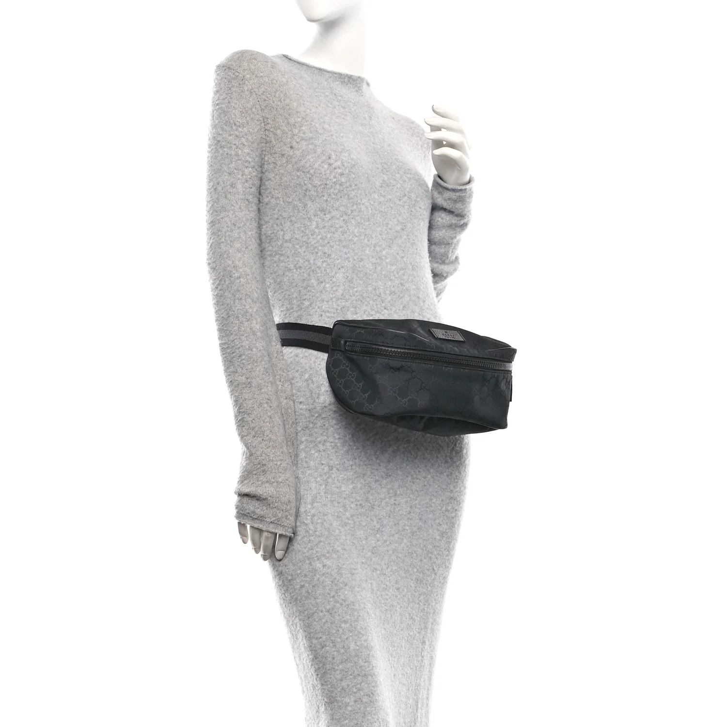 Nylon Monogram Fanny Pack Belt Bag Black - Image 2