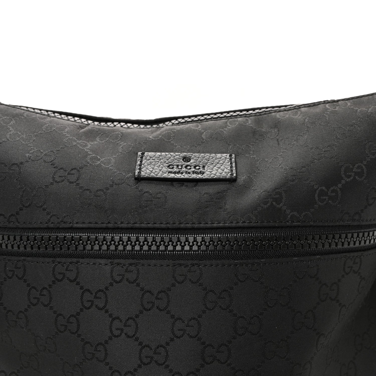 Nylon Monogram Medium Flat Messenger Bag Black - Image 14