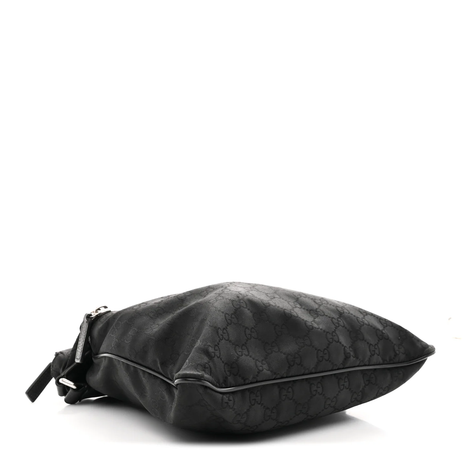Nylon Monogram Medium Flat Messenger Bag Black - Image 4