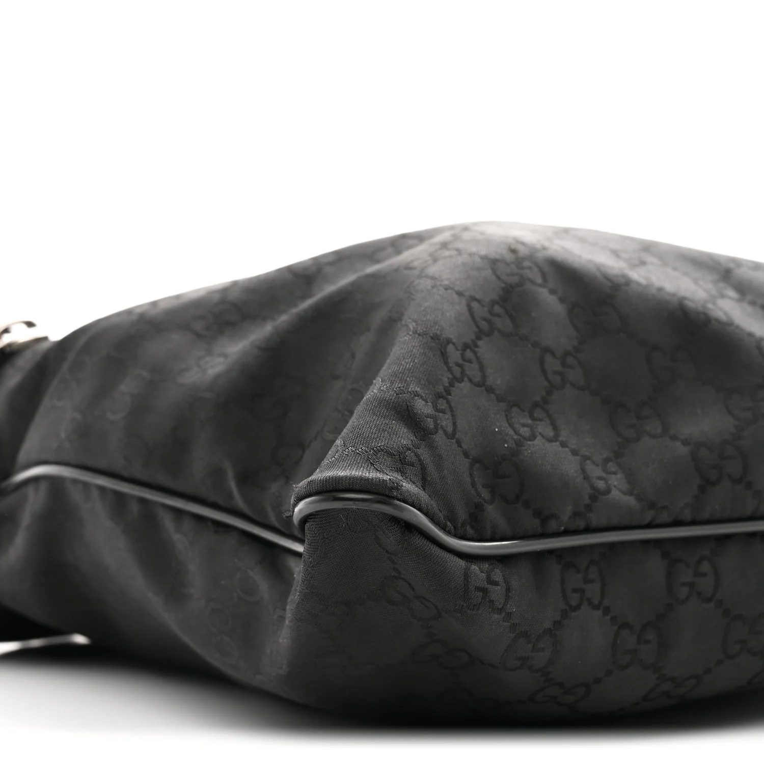 Nylon Monogram Medium Flat Messenger Bag Black - Image 9