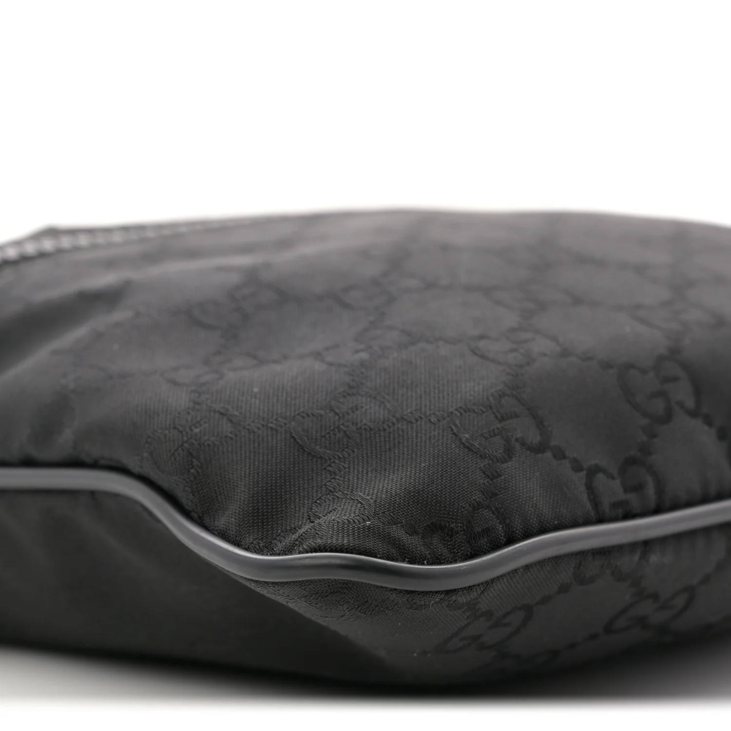 Nylon Monogram Mini Flat Messenger Bag Black - Image 9