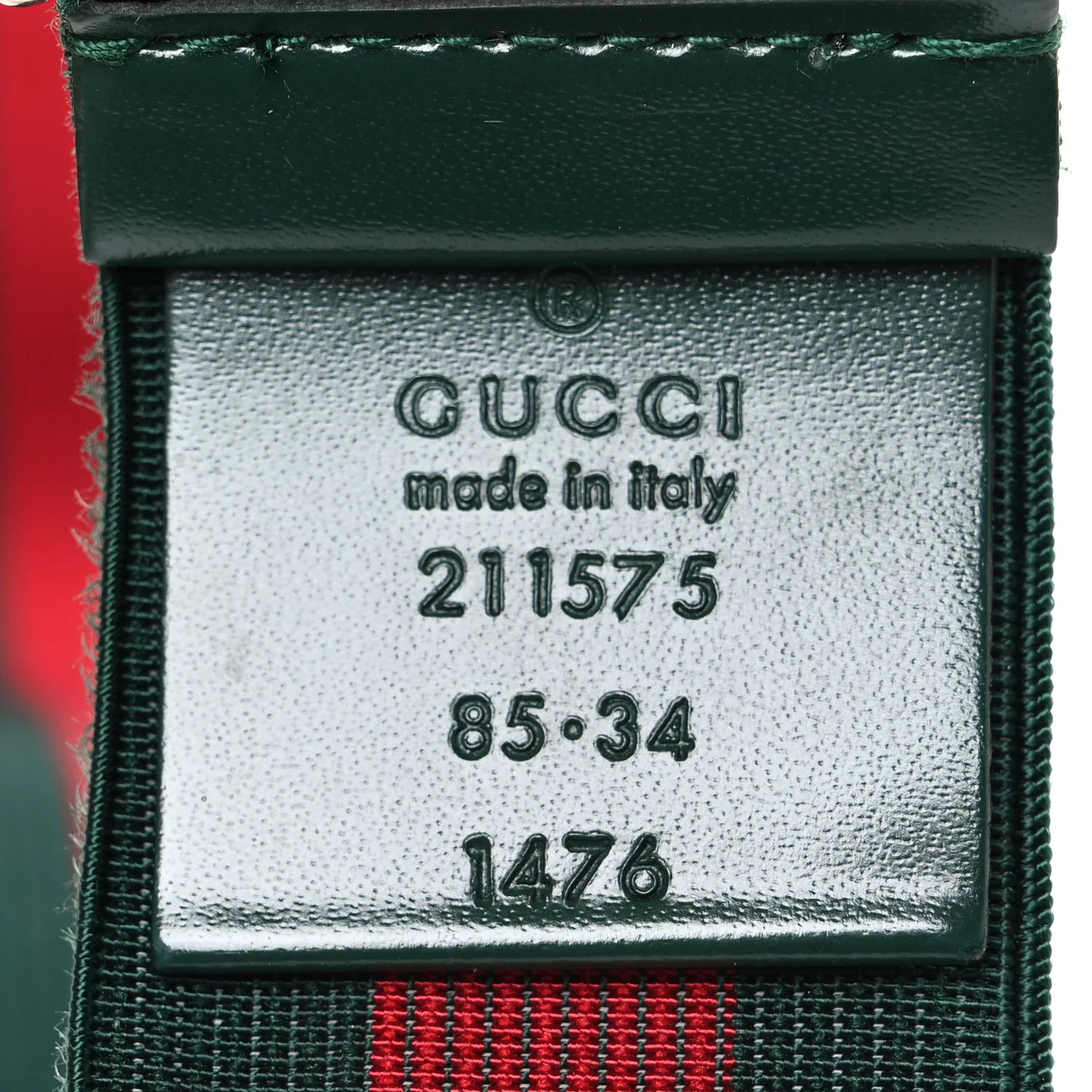 Nylon Web Belt 85 34 Green Red - Image 3