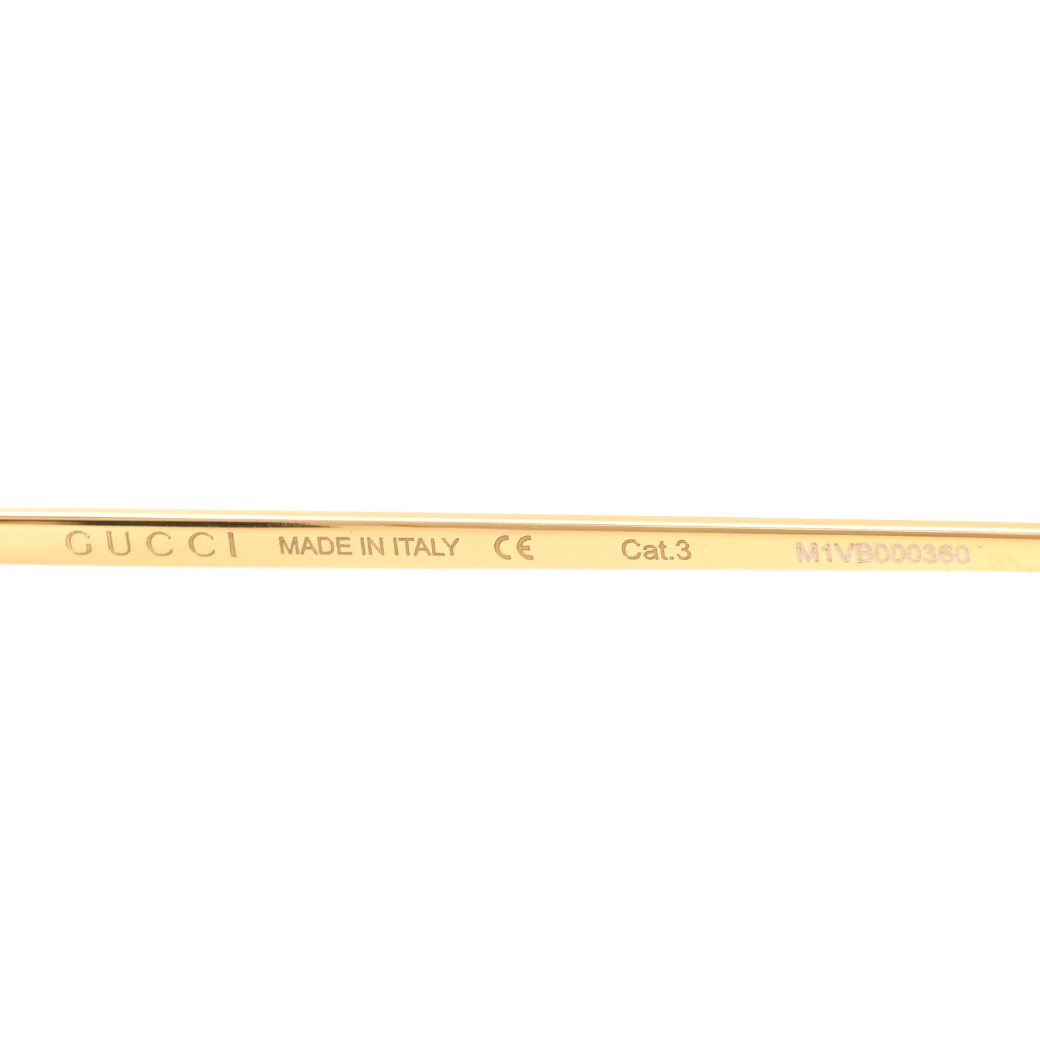 Oversized Round Sunglasses GG0252S Gold Brown - Image 5