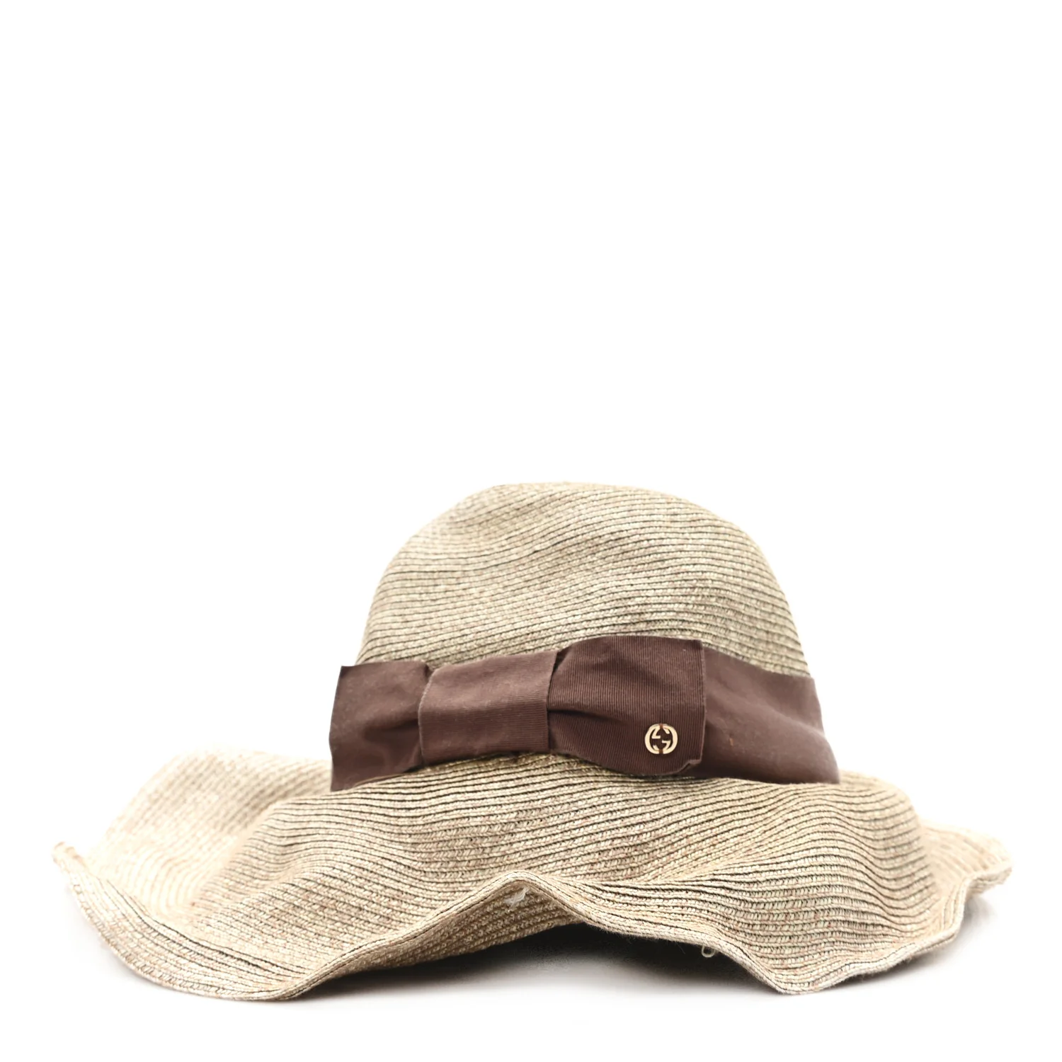 Paper Blend Wide Brim Hat S Brown