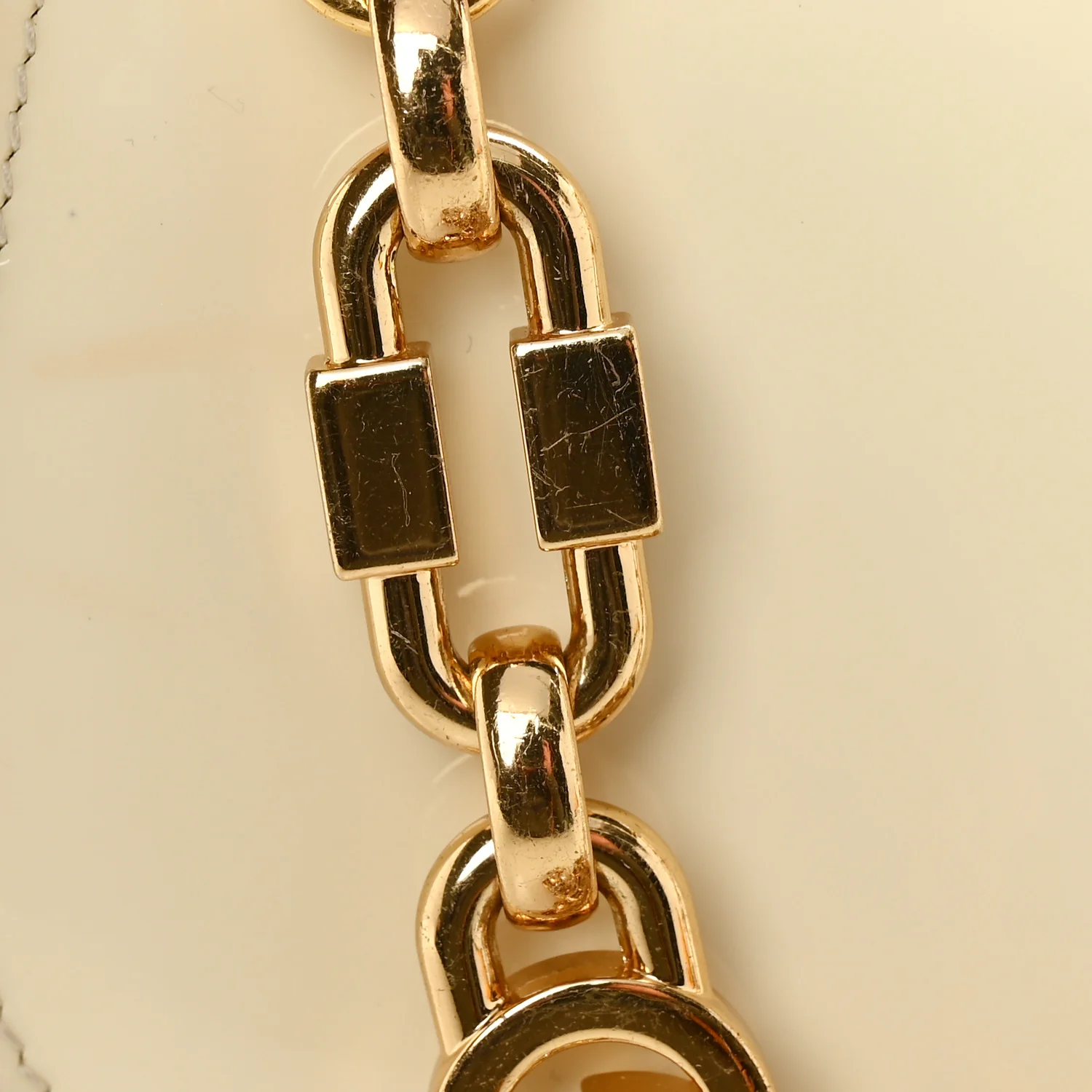 Patent Crystal Mini Bamboo 1947 Top Handle Chain Bag White - Image 13