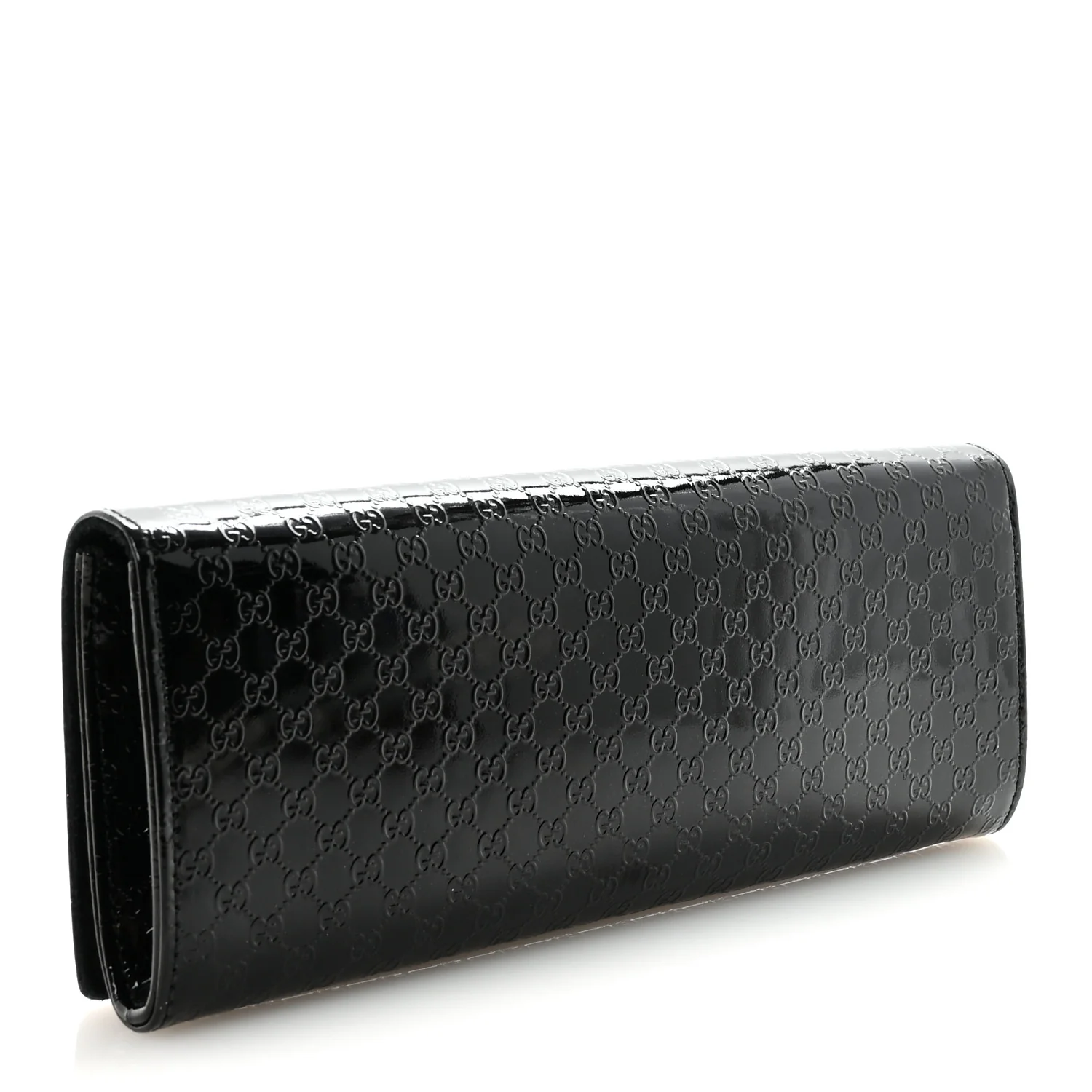 Patent Microguccissima Small Broadway Clutch Black - Image 3