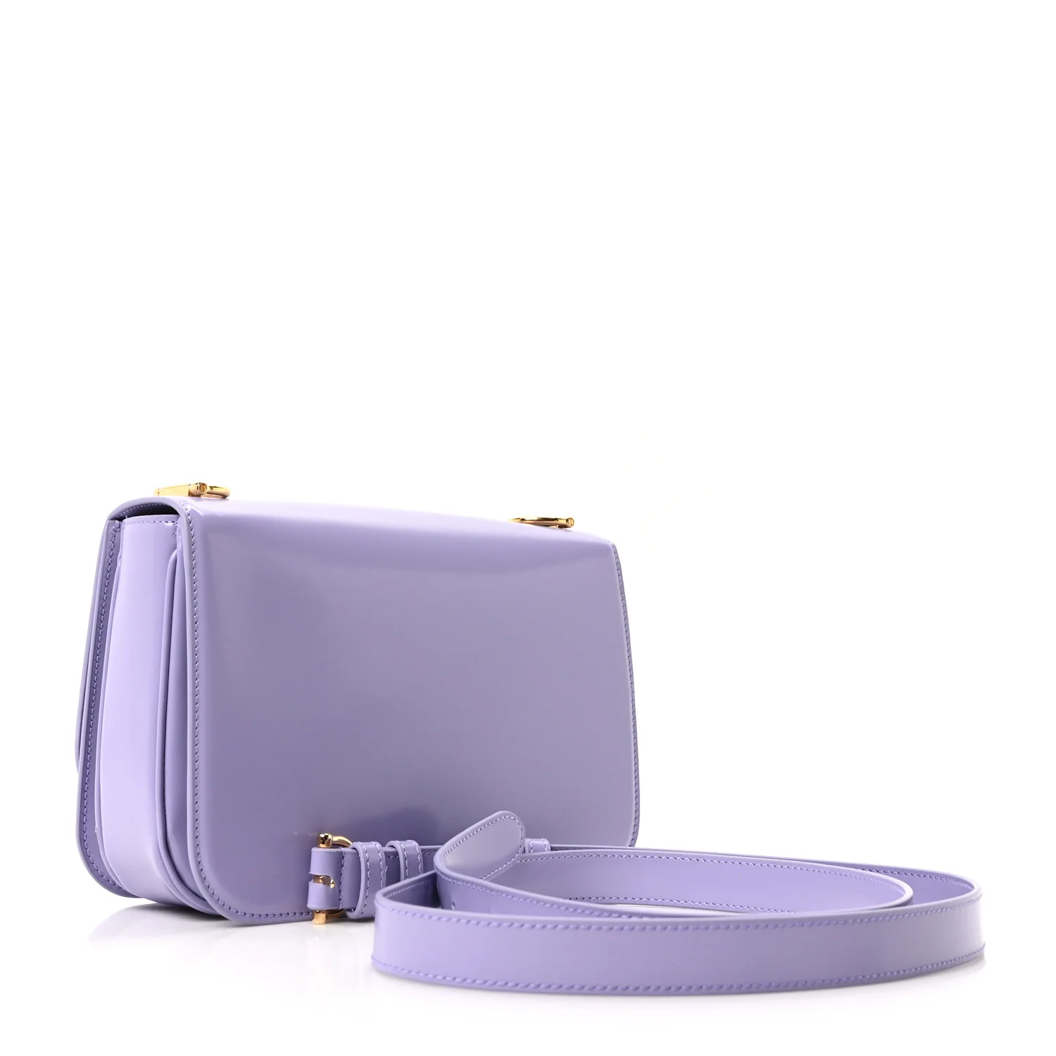 Patent Siena Small Shoulder Bag Lapis - Image 3