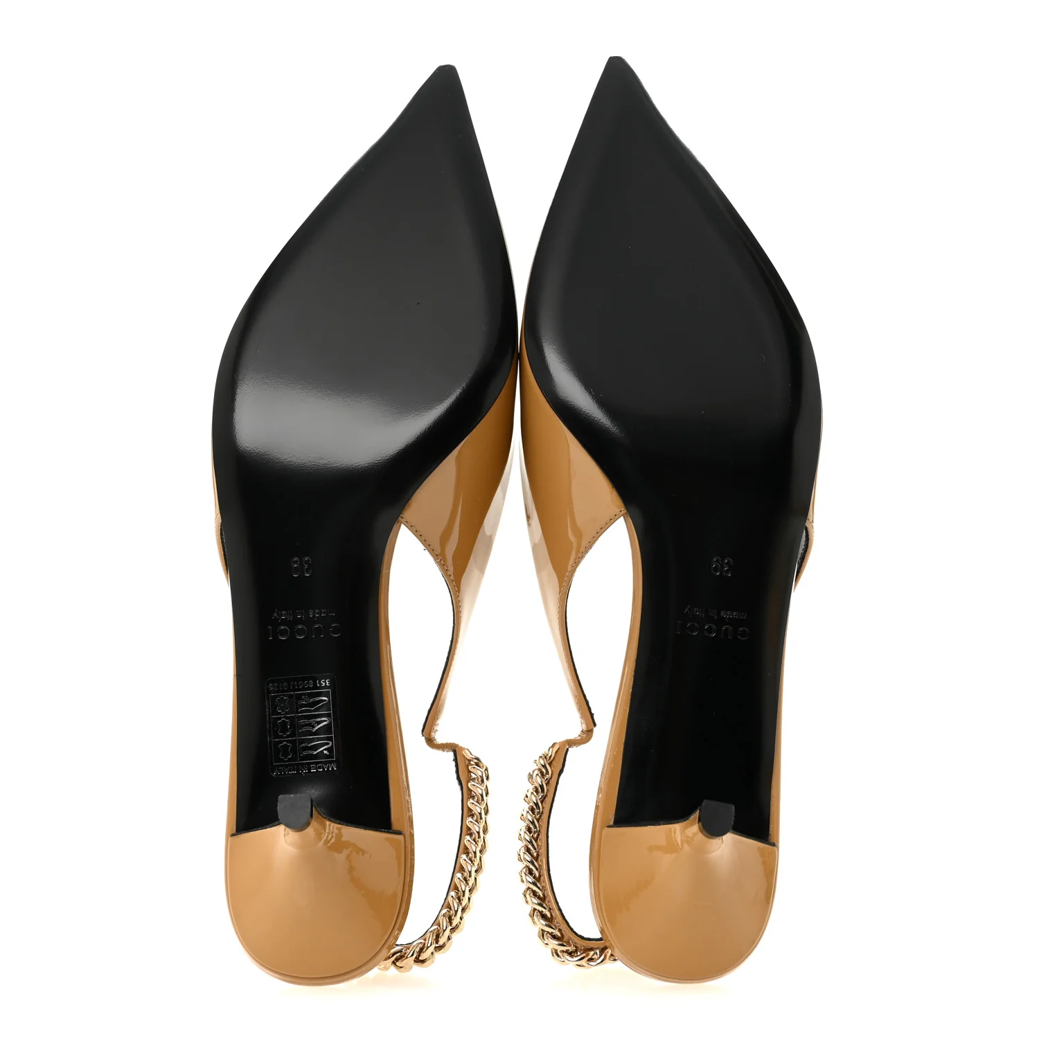 Patent Signoria 35mm Slingback Pumps 39 Sand - Image 6