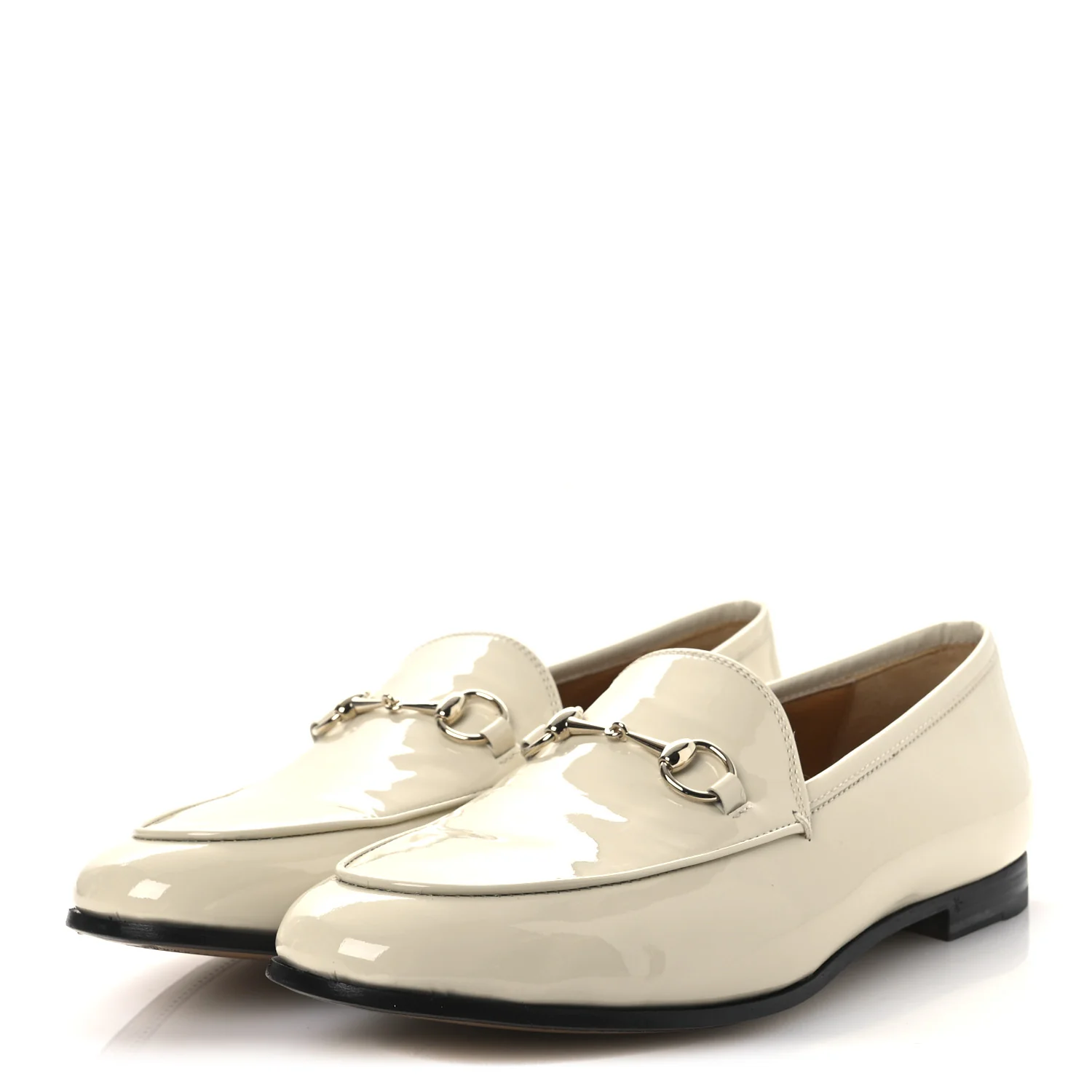 Patent Womens Jordaan Loafers 39.5 New Ivory - Image 4