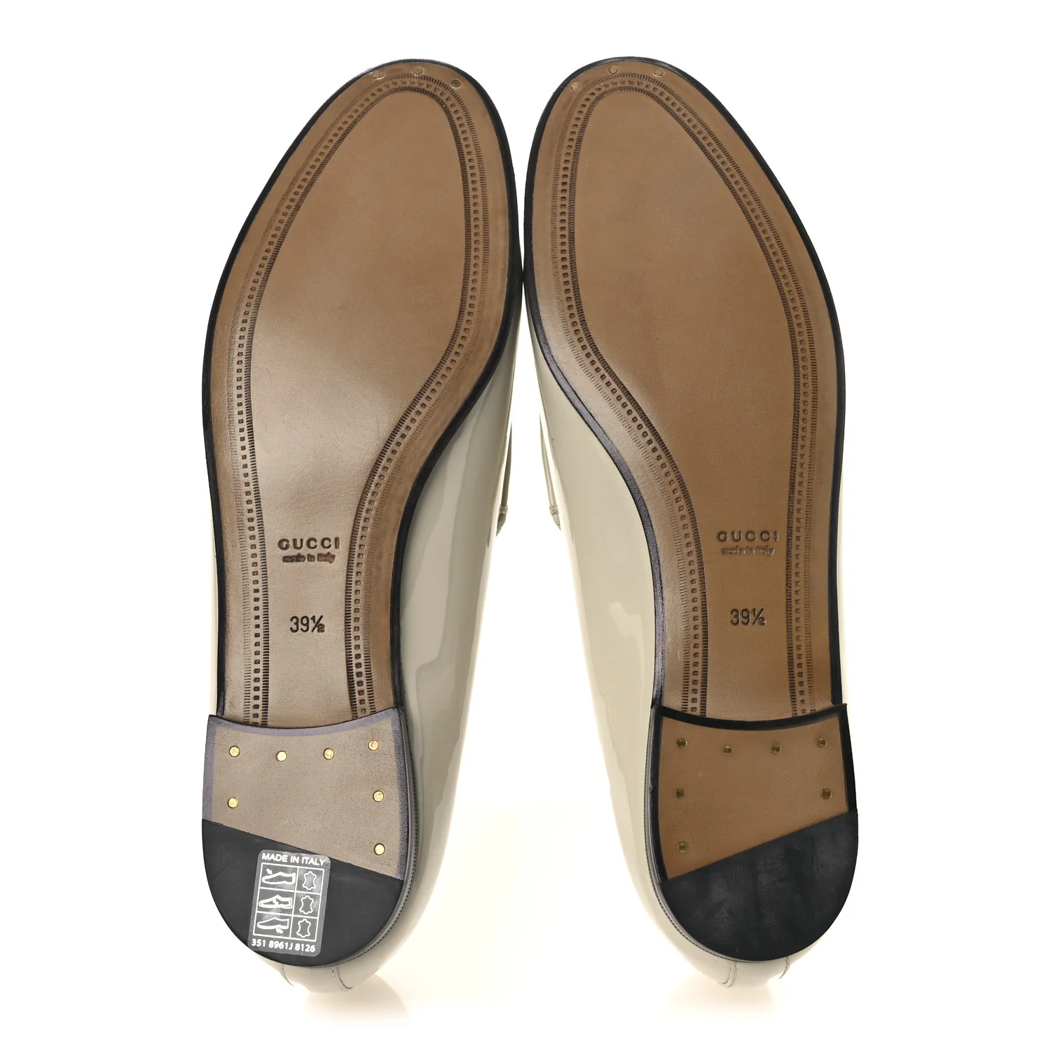 Patent Womens Jordaan Loafers 39.5 New Ivory - Image 7
