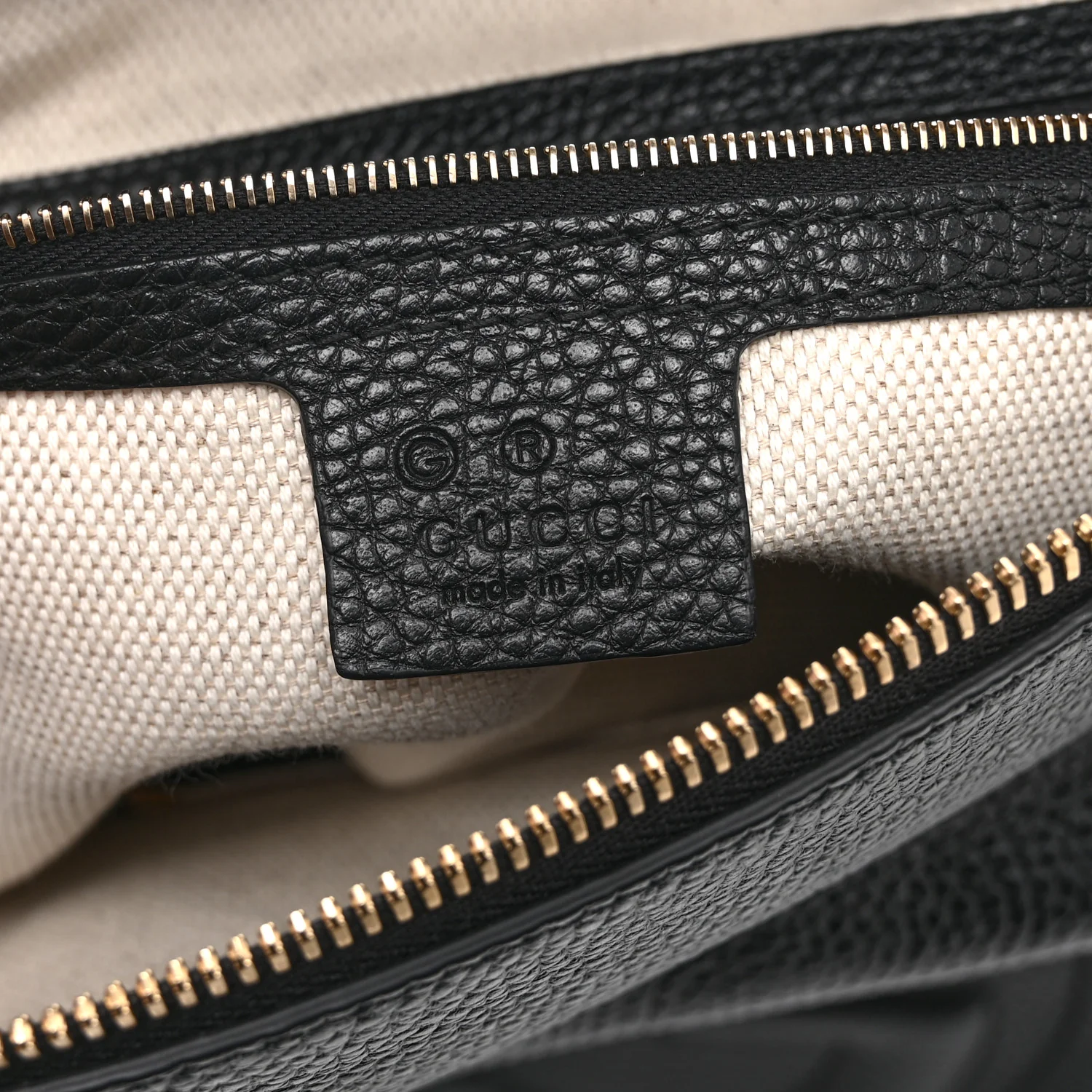 Pebbled Calfskin Large Soho Hobo Black - Image 6