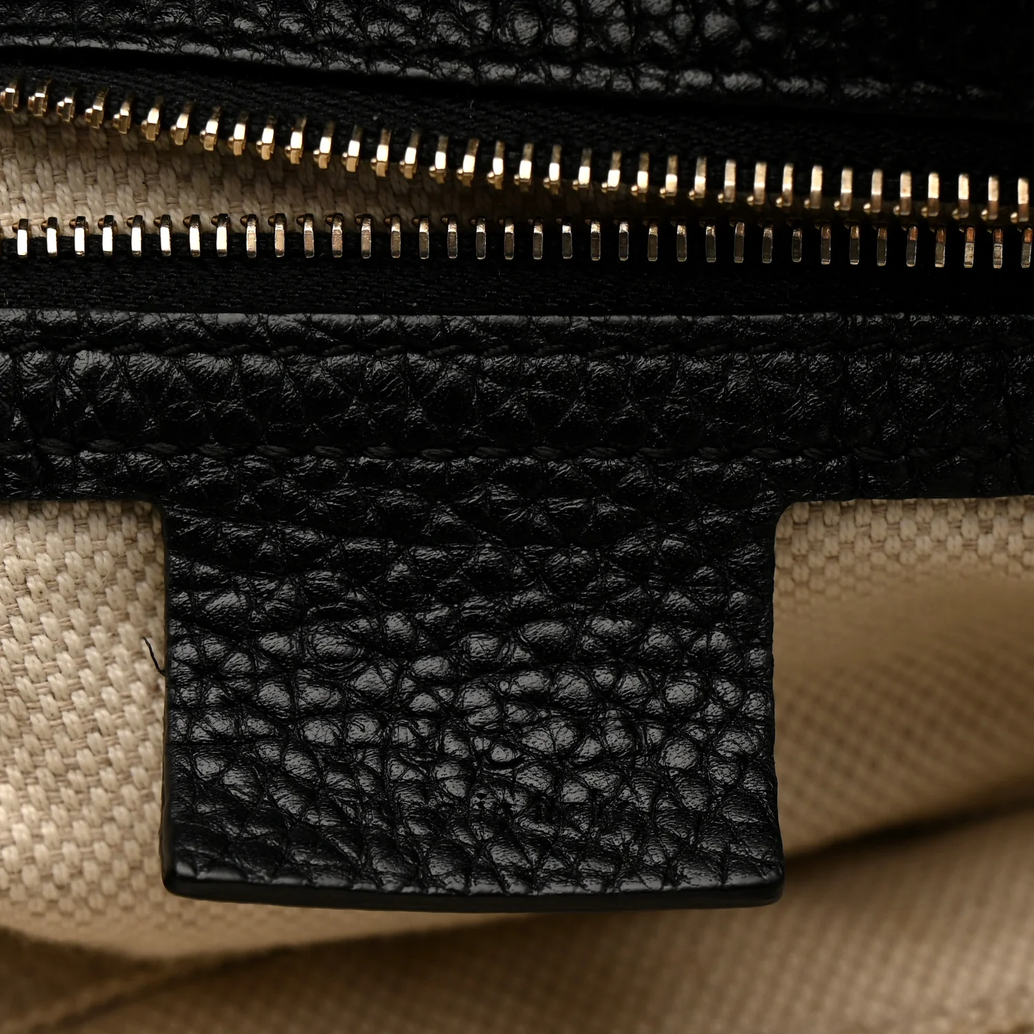 Pebbled Calfskin Large Soho Hobo Black - Image 6