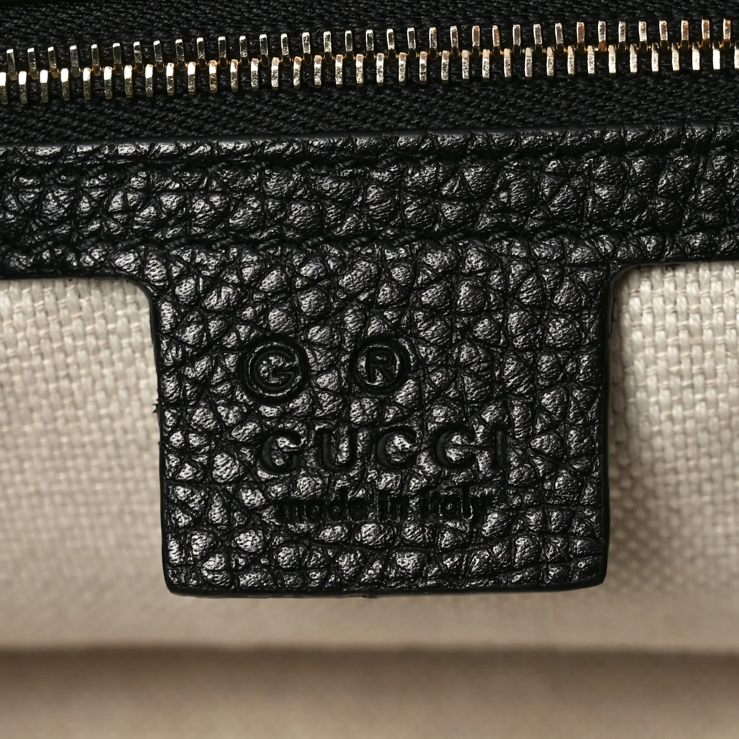 Pebbled Calfskin Large Soho Hobo Black - Image 6
