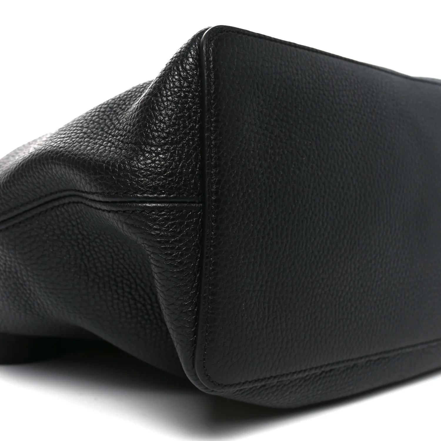 Pebbled Calfskin Large Soho Hobo Black - Image 9
