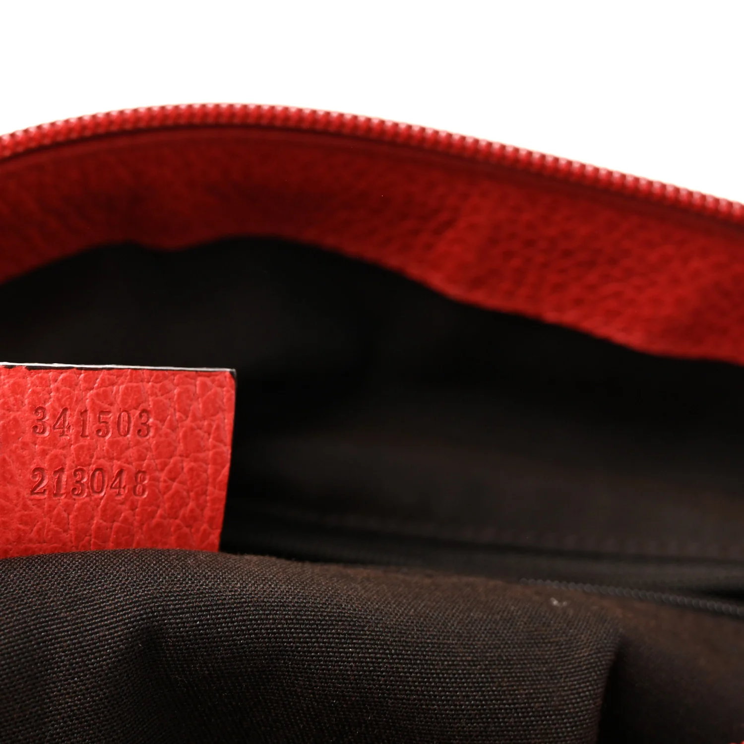 Pebbled Calfskin Medium GG Convertible Dome Satchel Red - Image 7