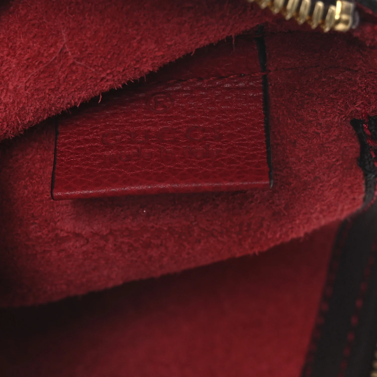Pebbled Calfskin Medium Logo Portfolio Clutch Hibiscus Red - Image 6