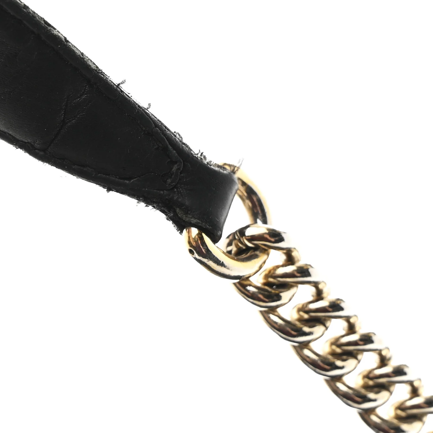 Pebbled Calfskin Medium Soho Chain Shoulder Bag Black - Image 13